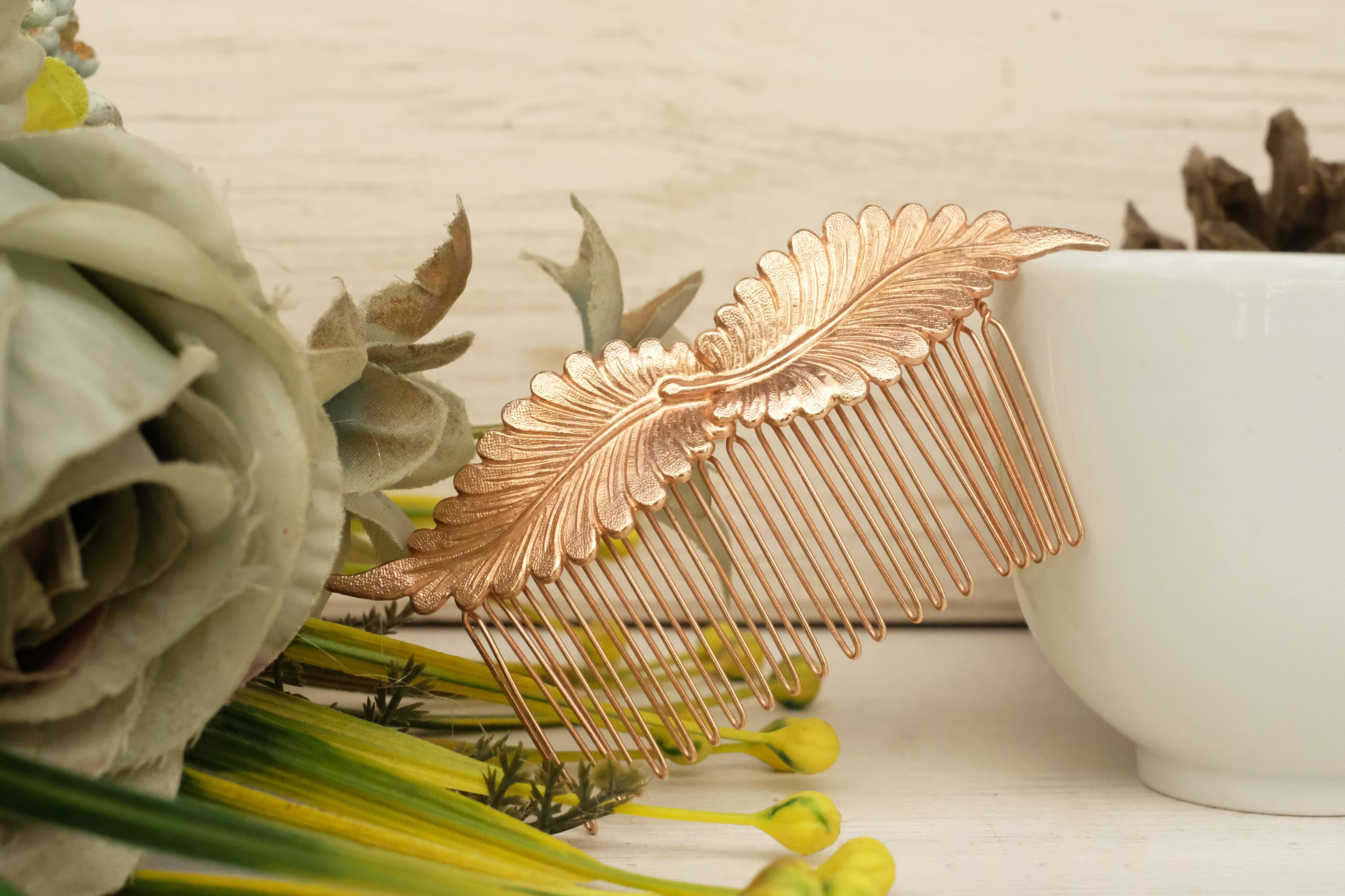 Leaf Like Feather | Large Comb