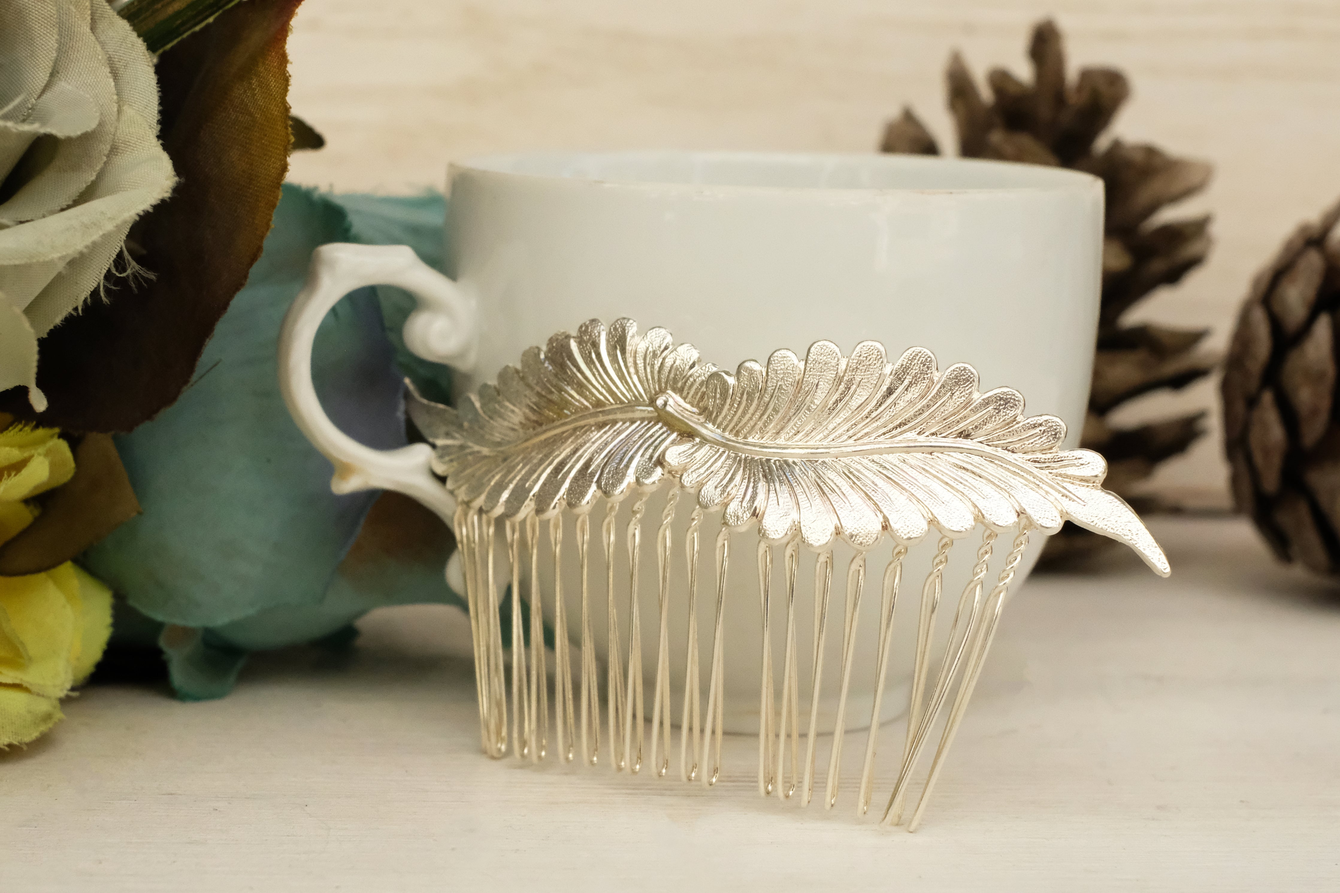 Leaf Like Feather | Large Comb
