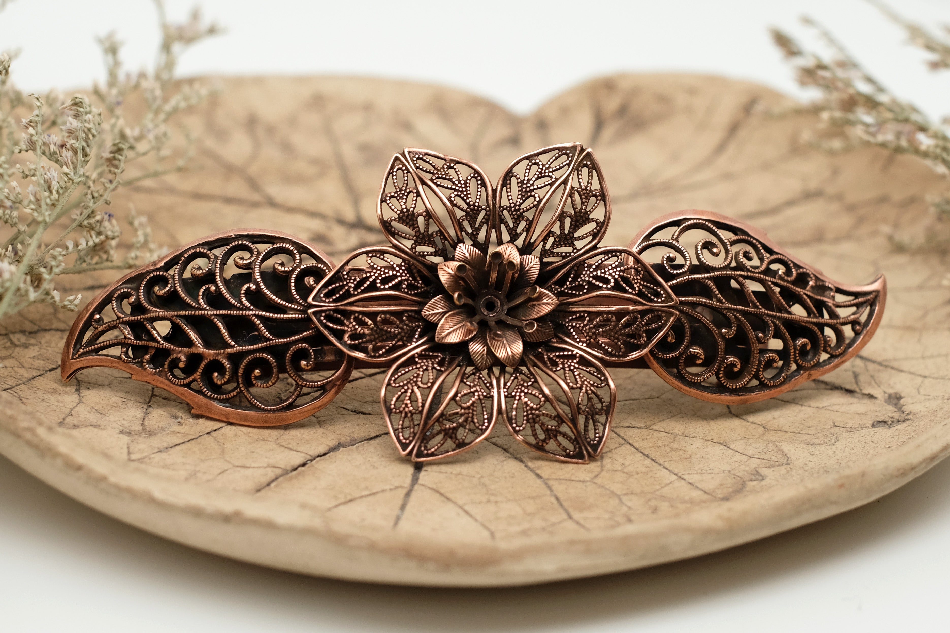 Lace Flower | Large Barrette