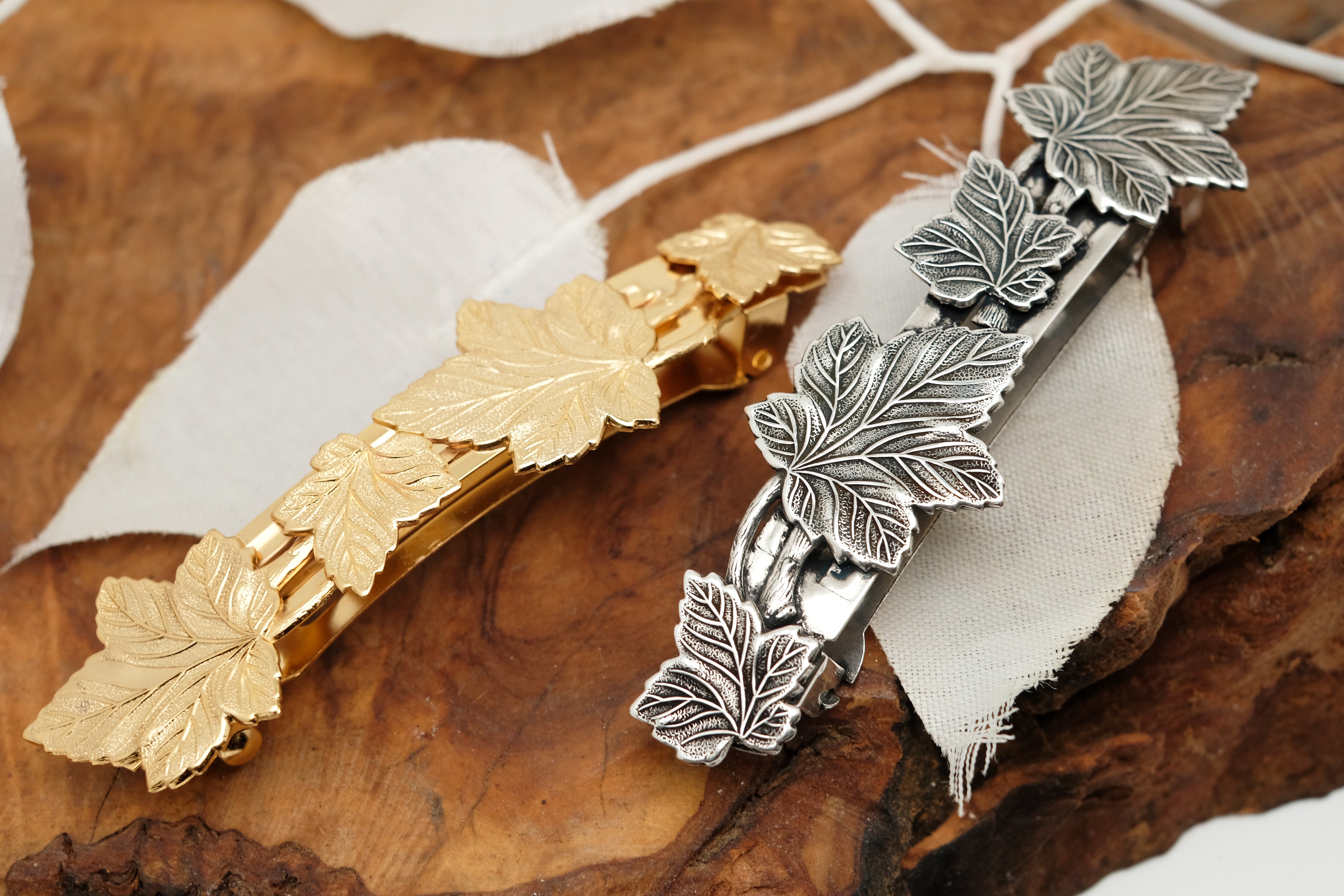 Variation Leaf | Large Barrette