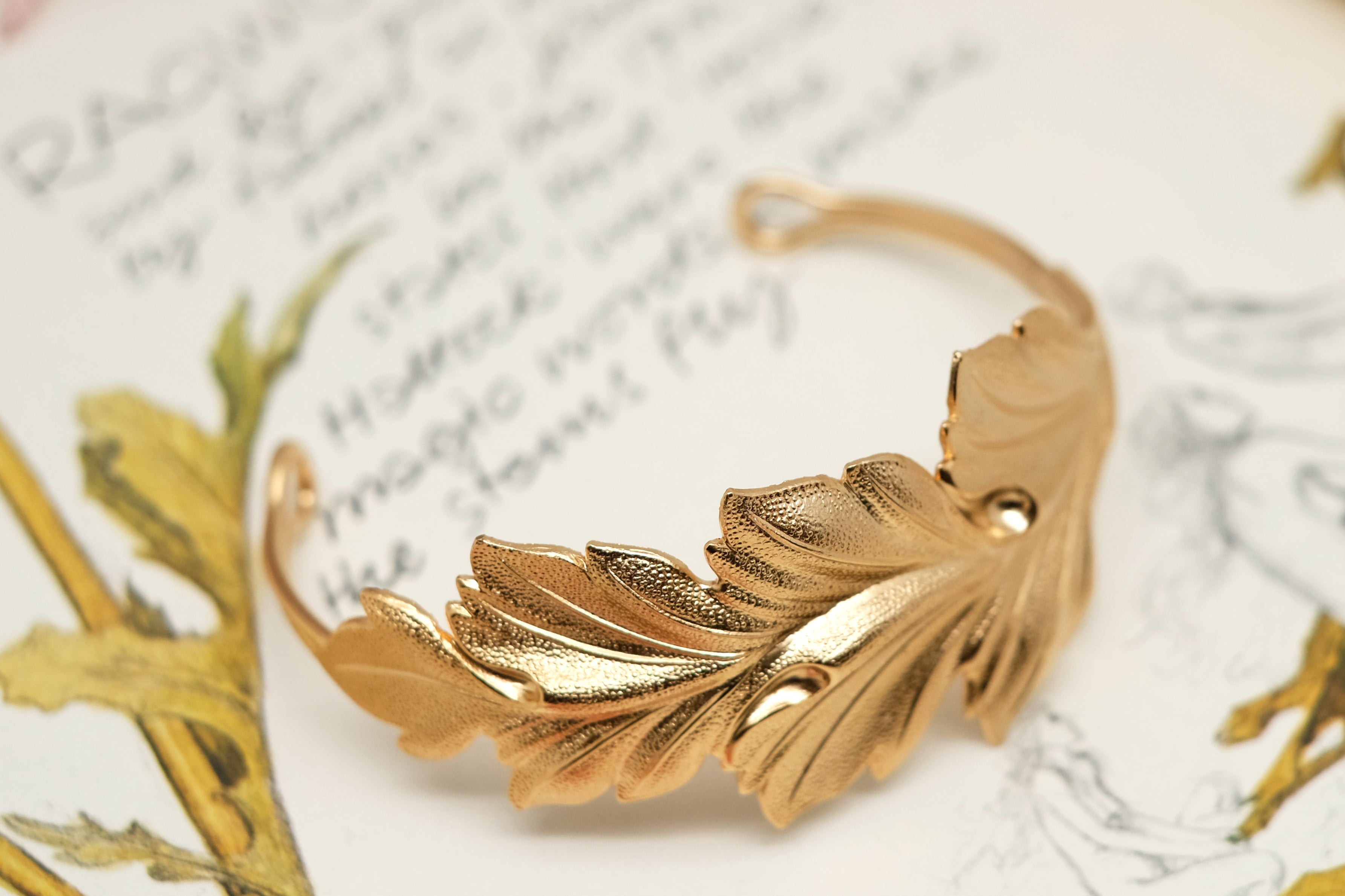 Feathered Leaf | Bangle