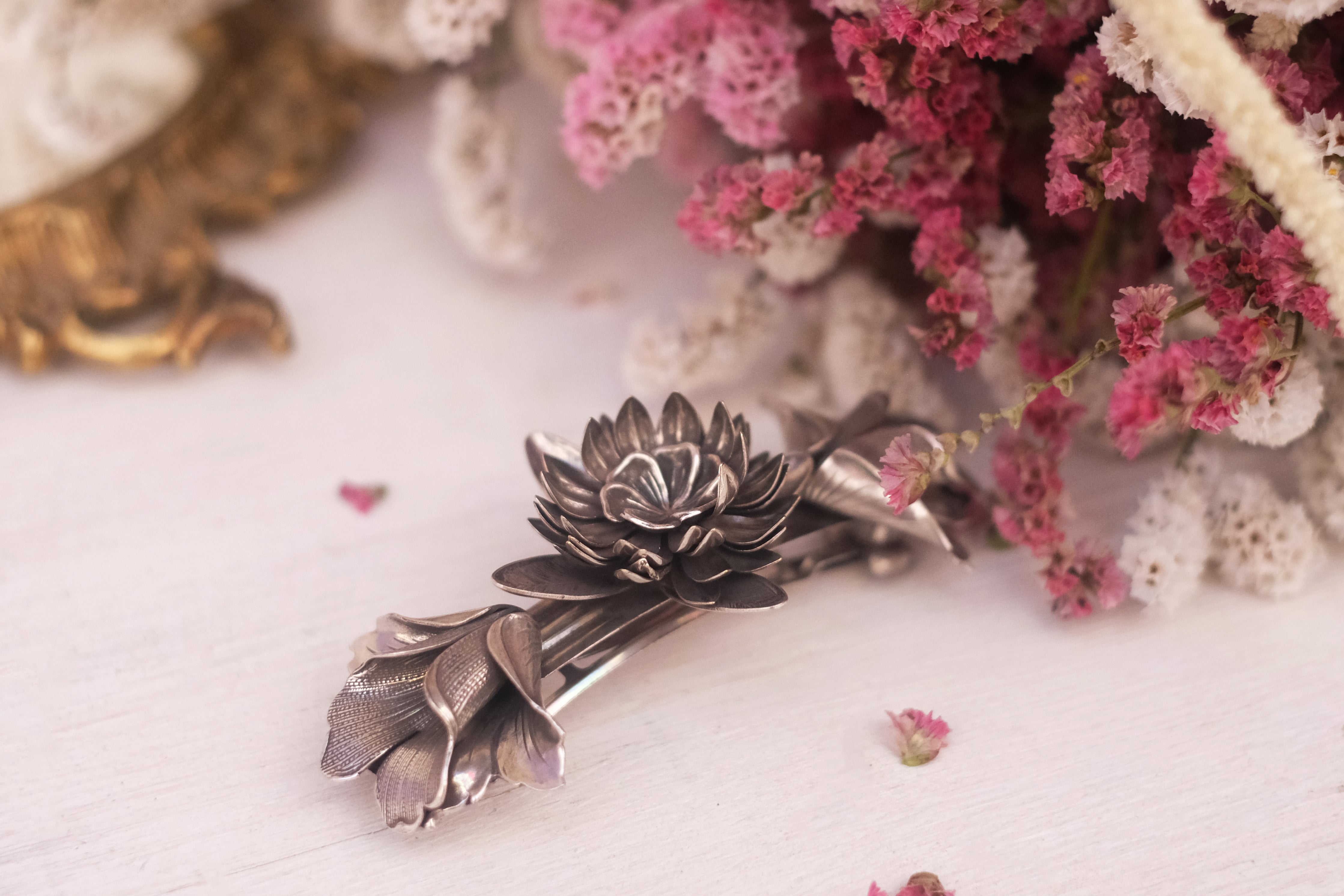 Floral Spiral | Medium Barrette