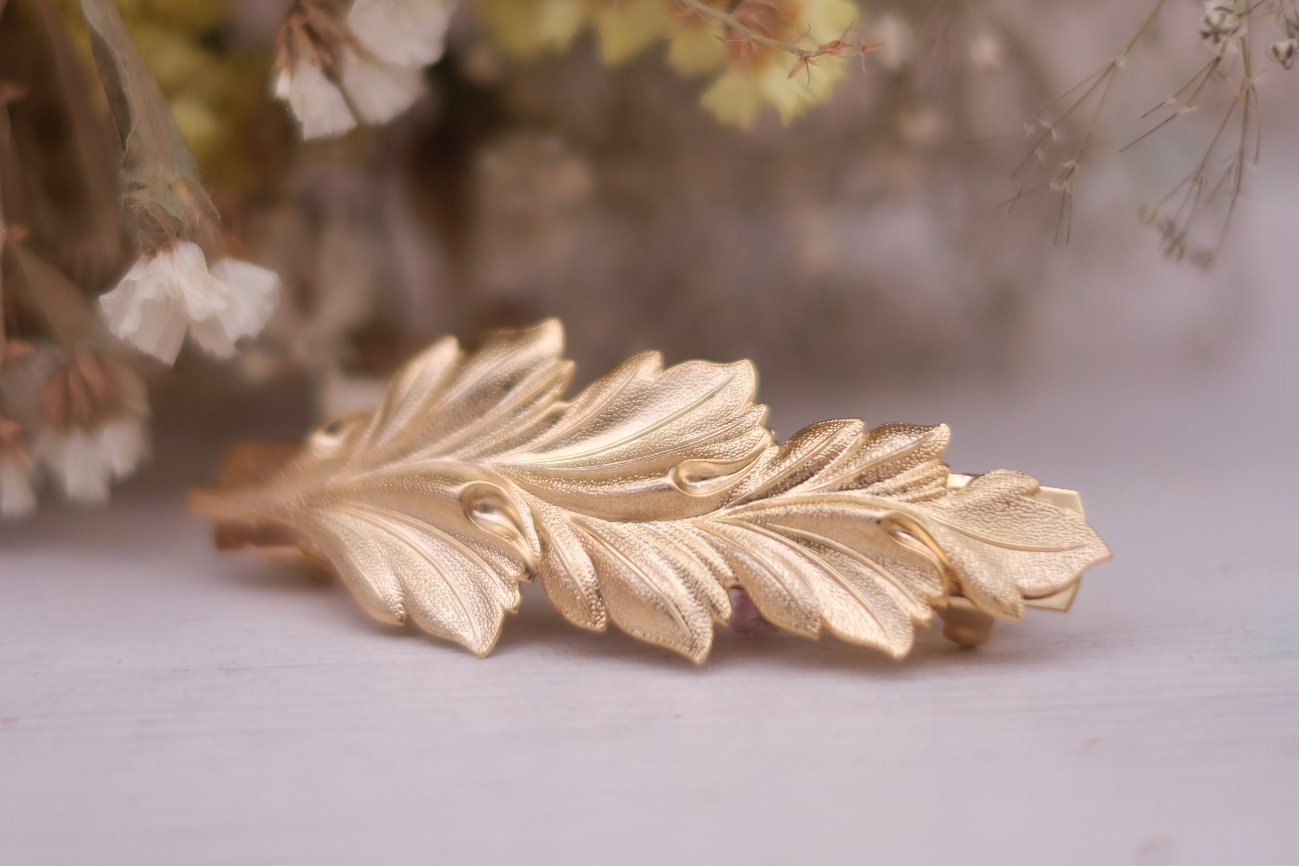 Decorative Leaf | Large Barrette