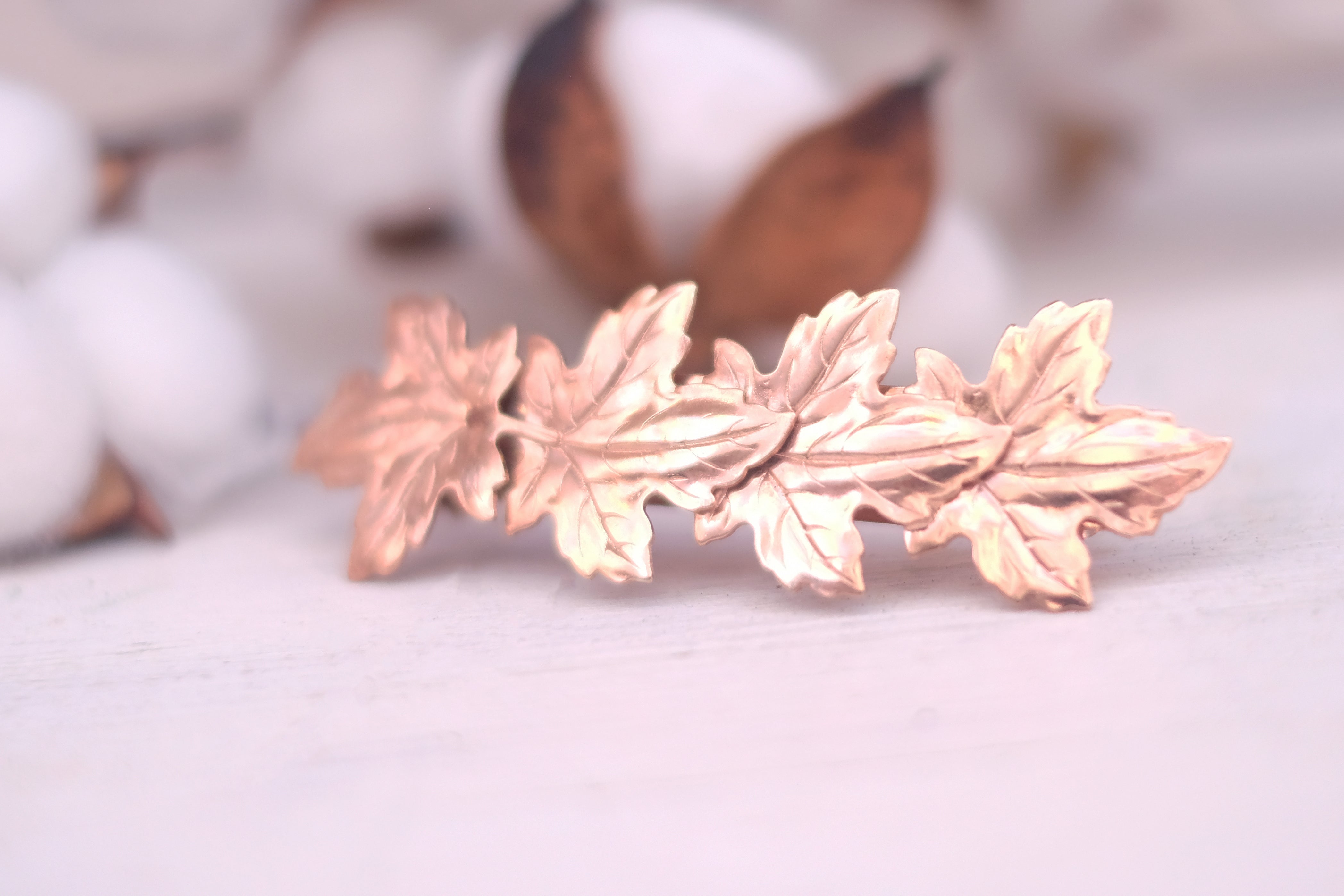 Maple Strands | Large Barrette