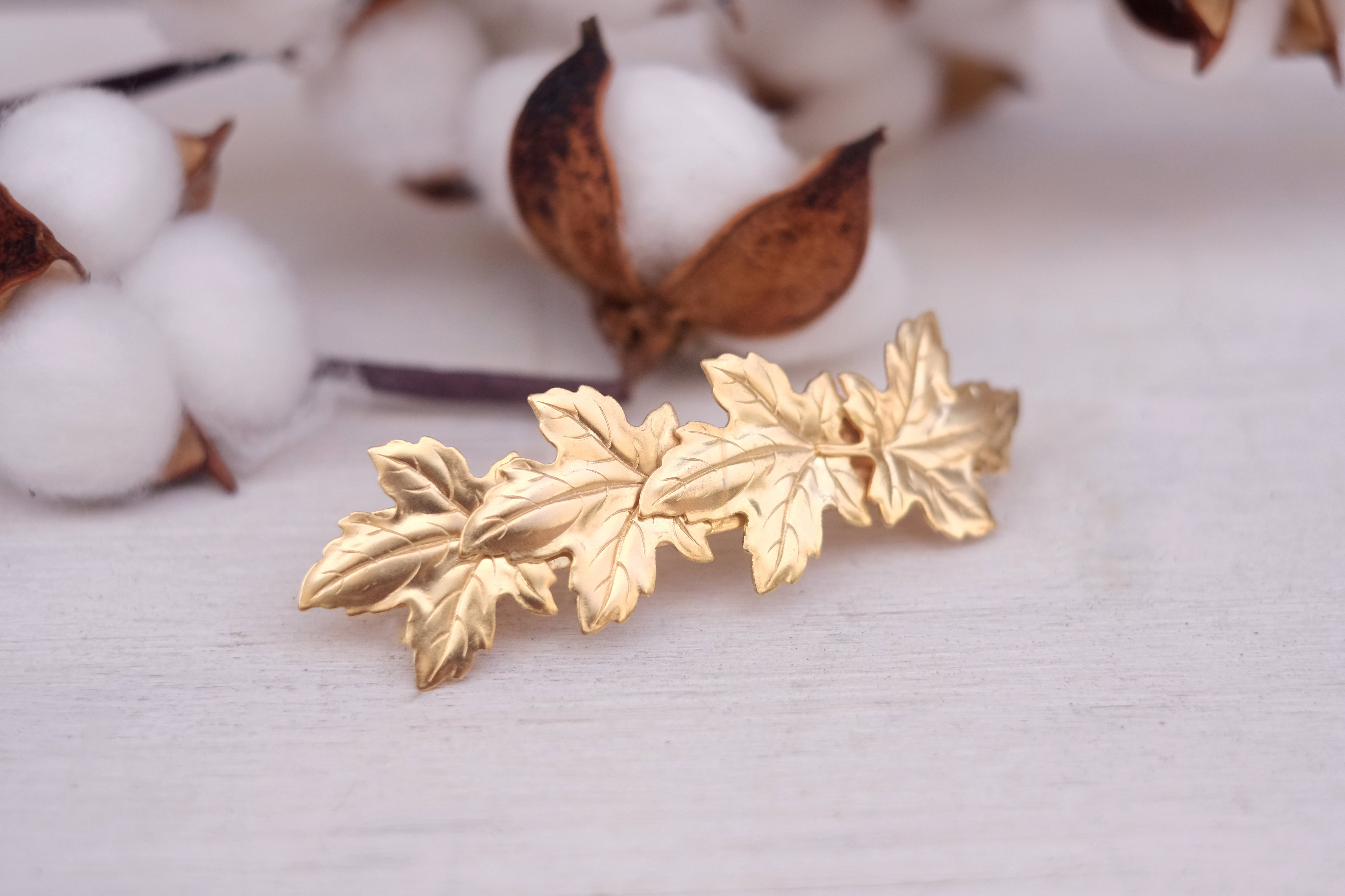 Maple Strands | Large Barrette