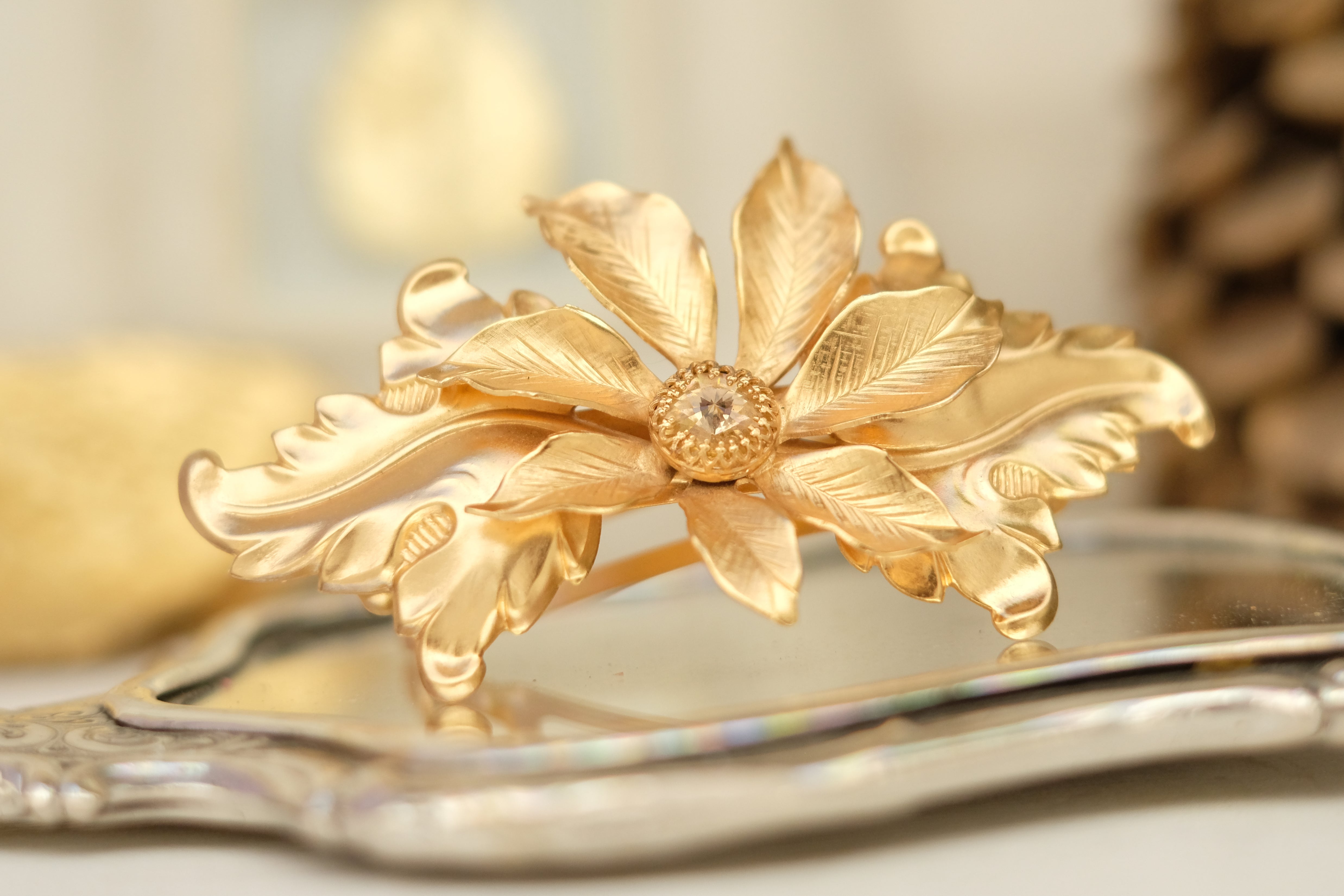 Royal Leaf | Large Barrette