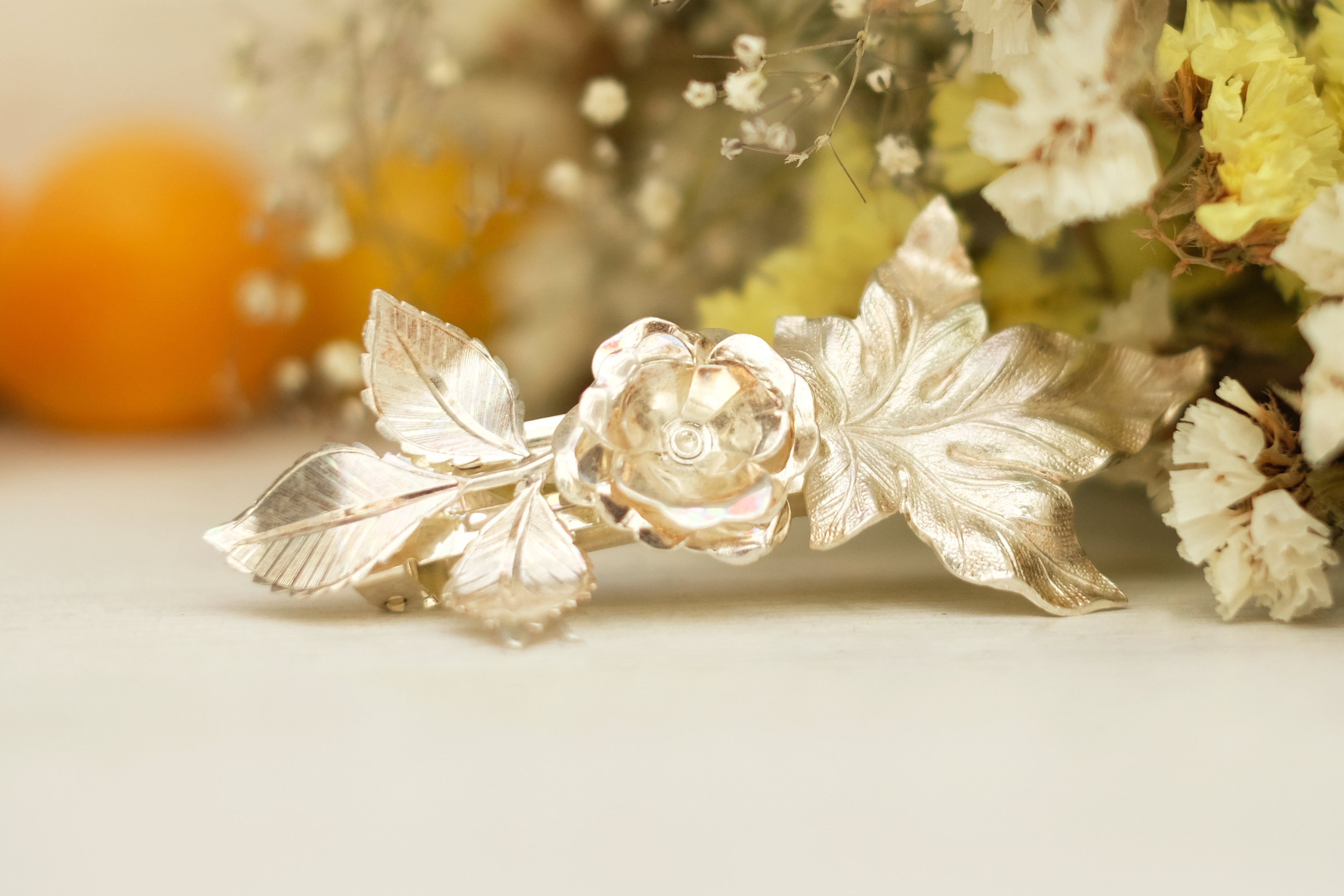 Rose Elegance | Large Barrette