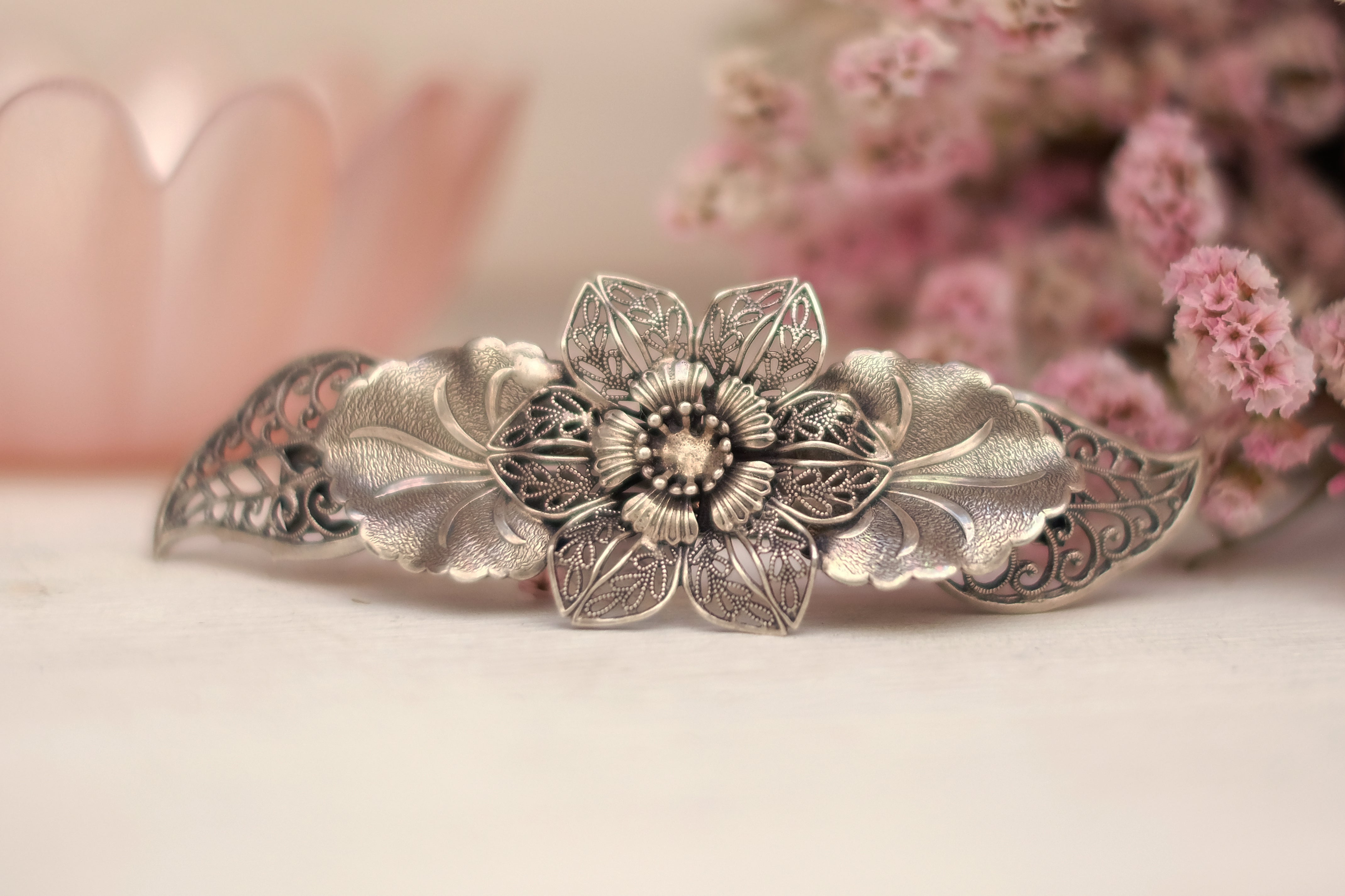 Filigree Flower | Large Barrette