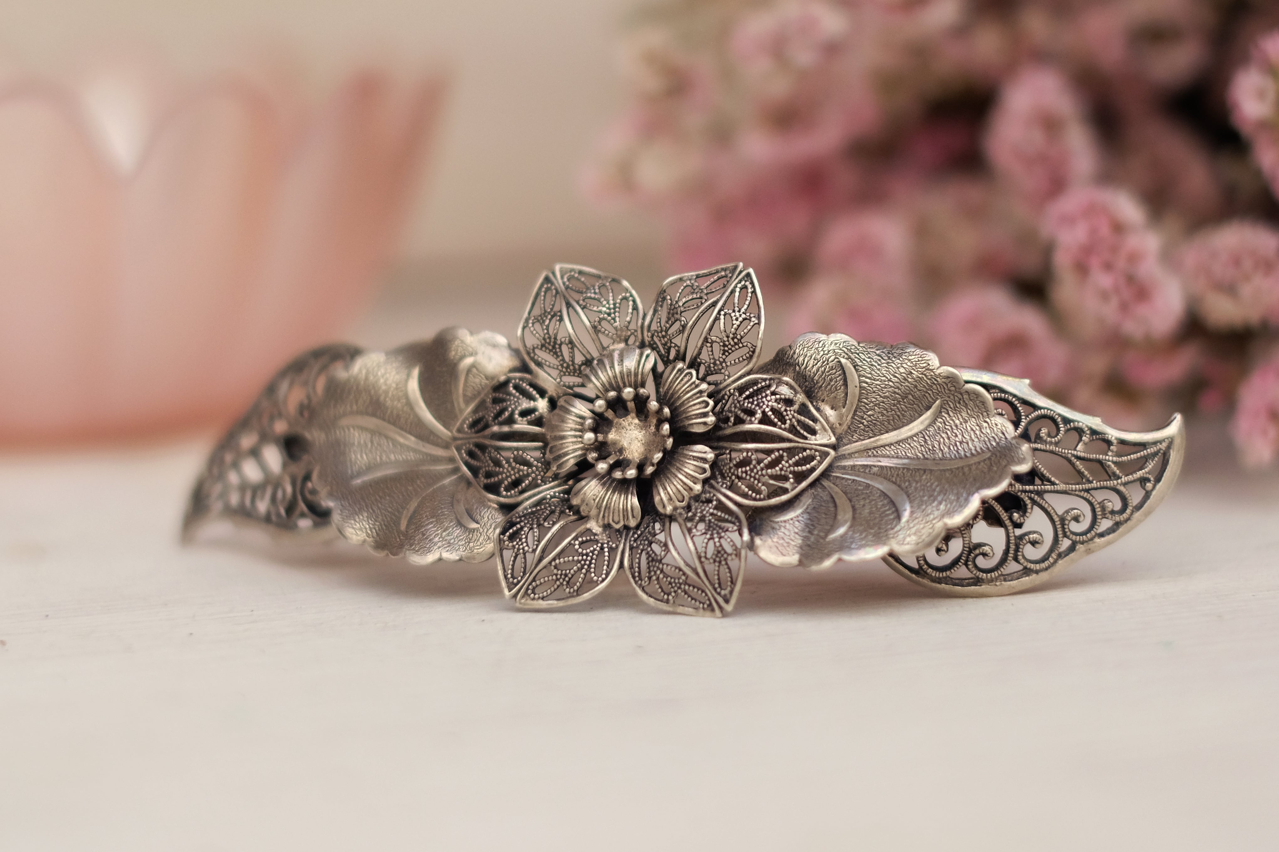 Filigree Flower | Large Barrette