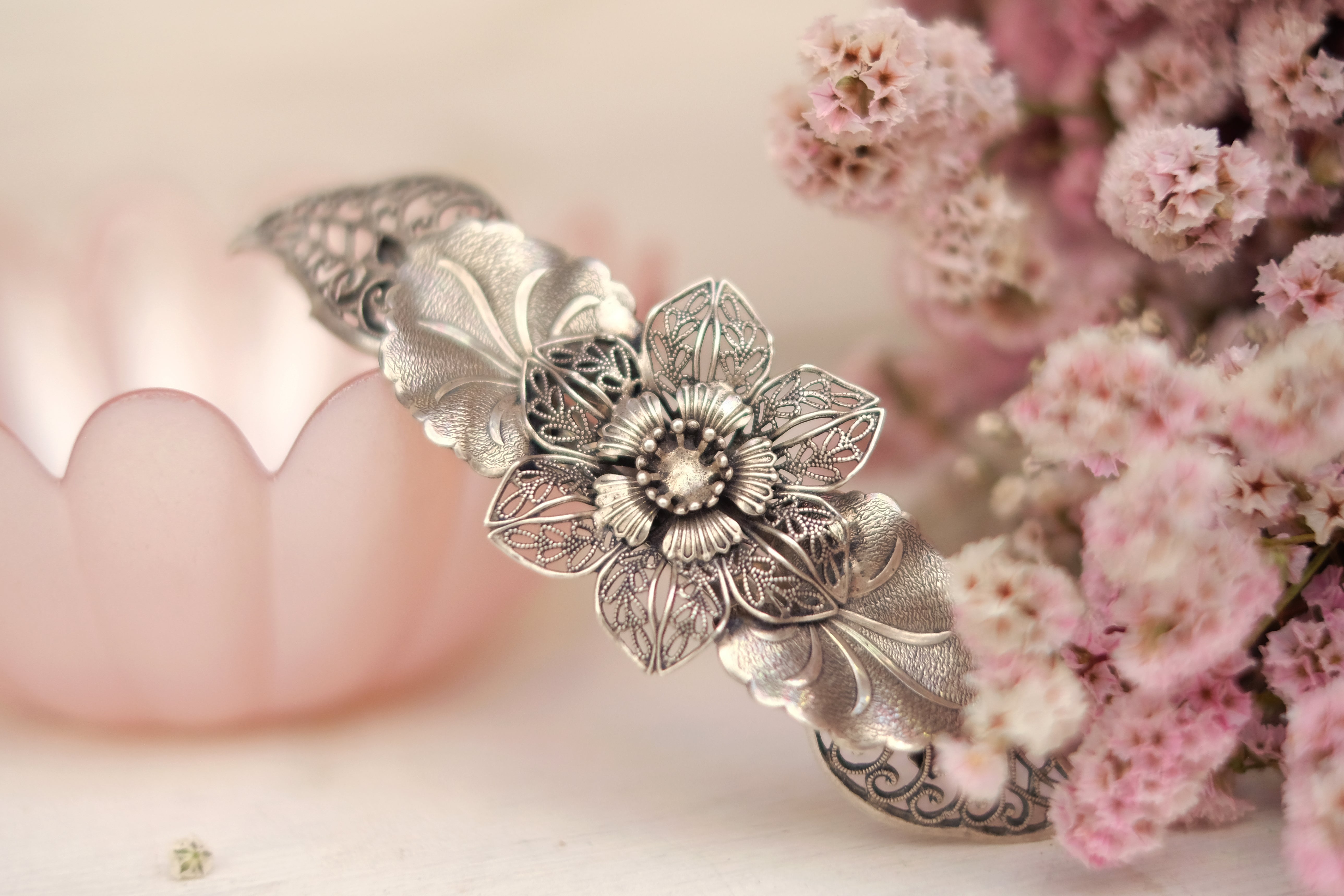 Filigree Flower | Large Barrette