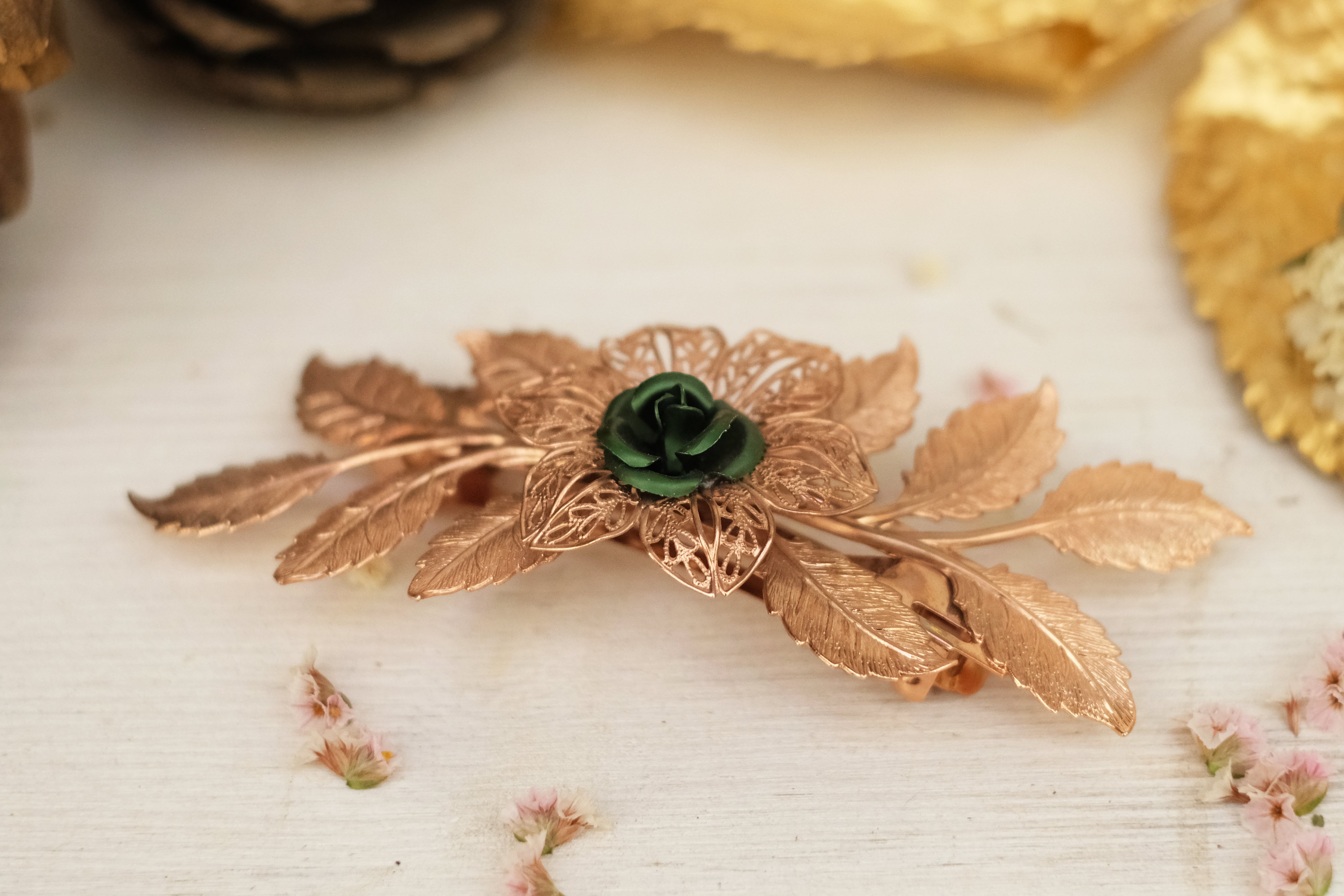 Lace Flower | Large Barrette