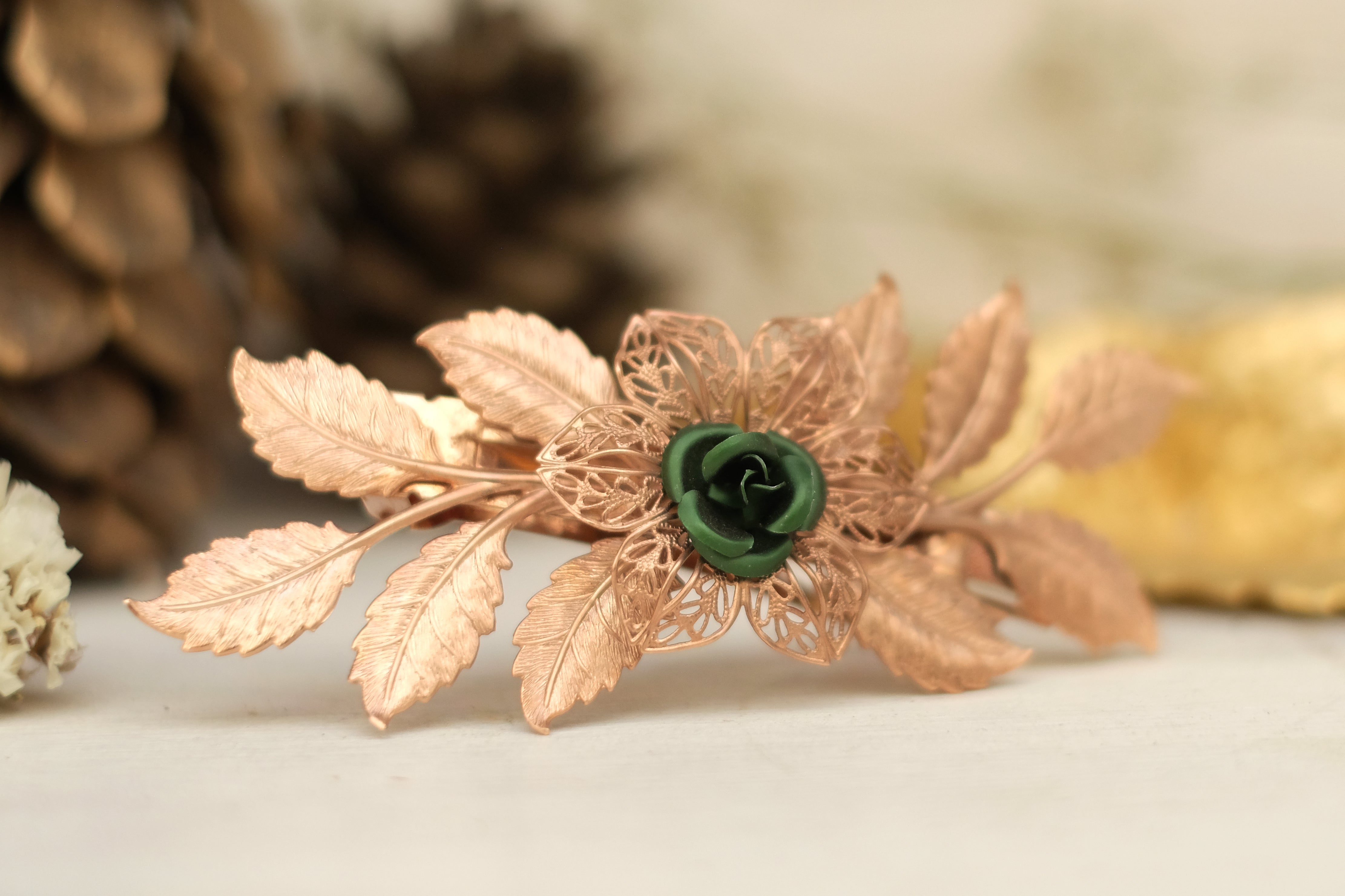 Lace Flower | Large Barrette