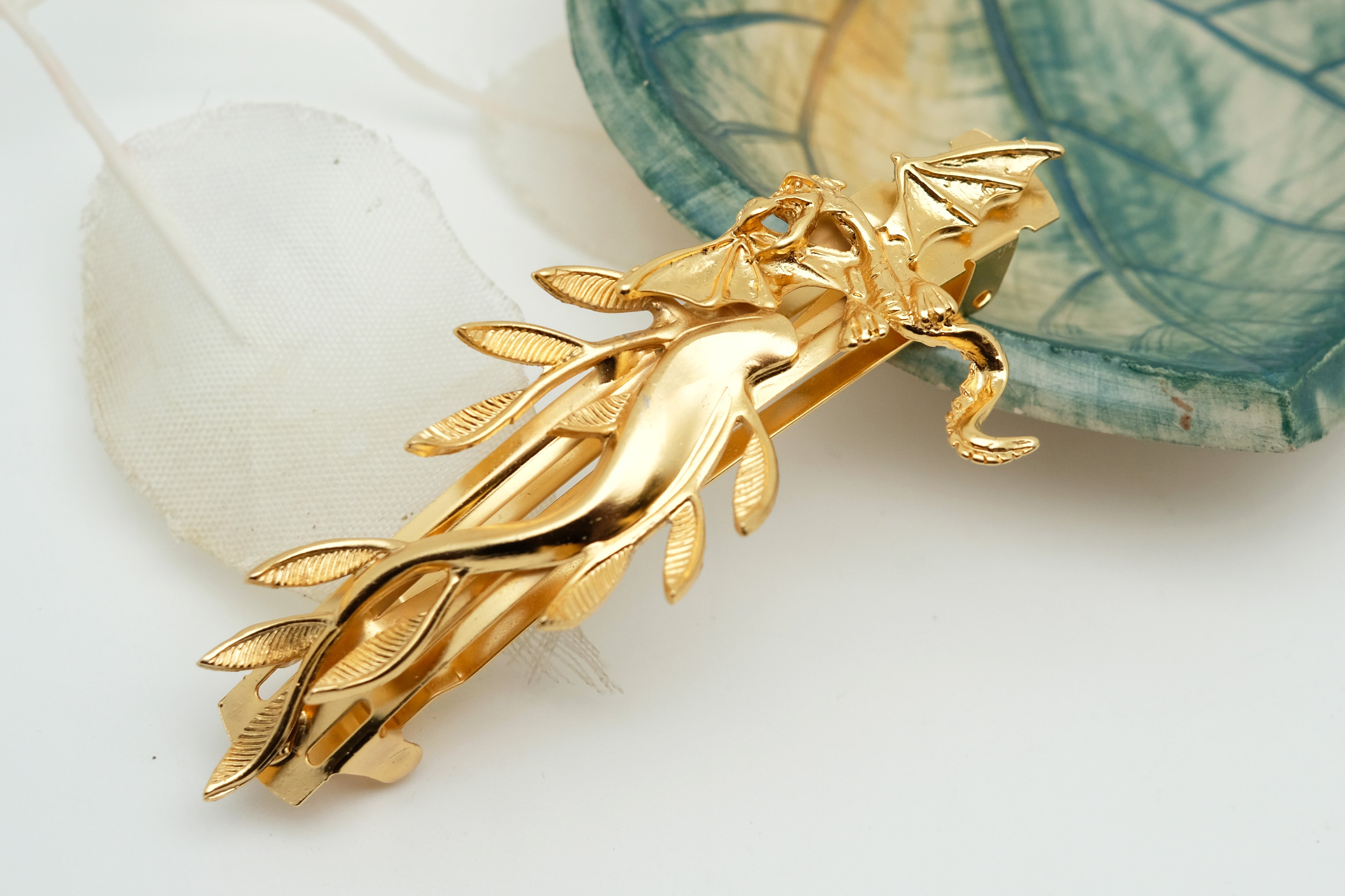 Sirens and Dragons | Large Barrette