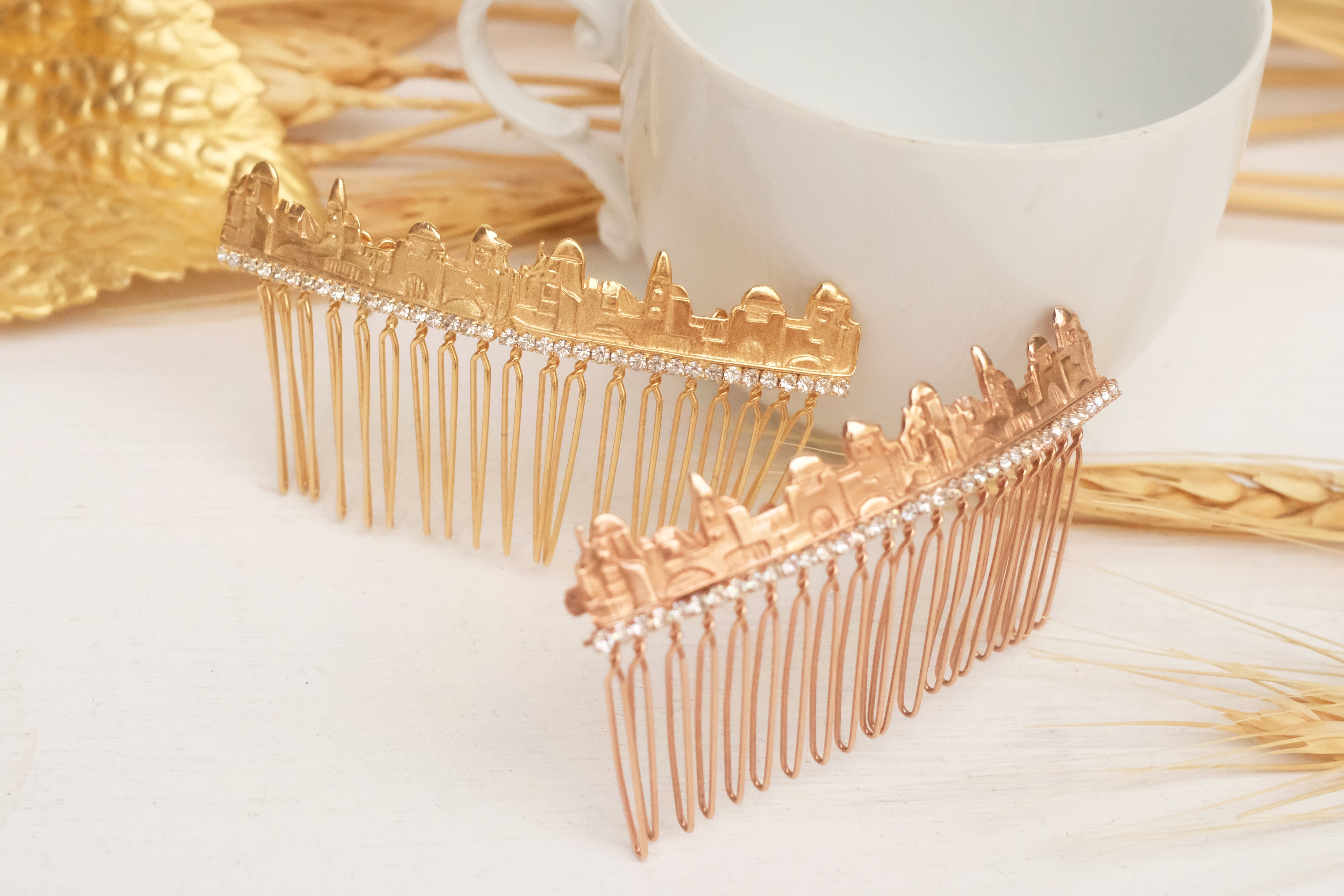 Divine Harmony of gold | Large Comb