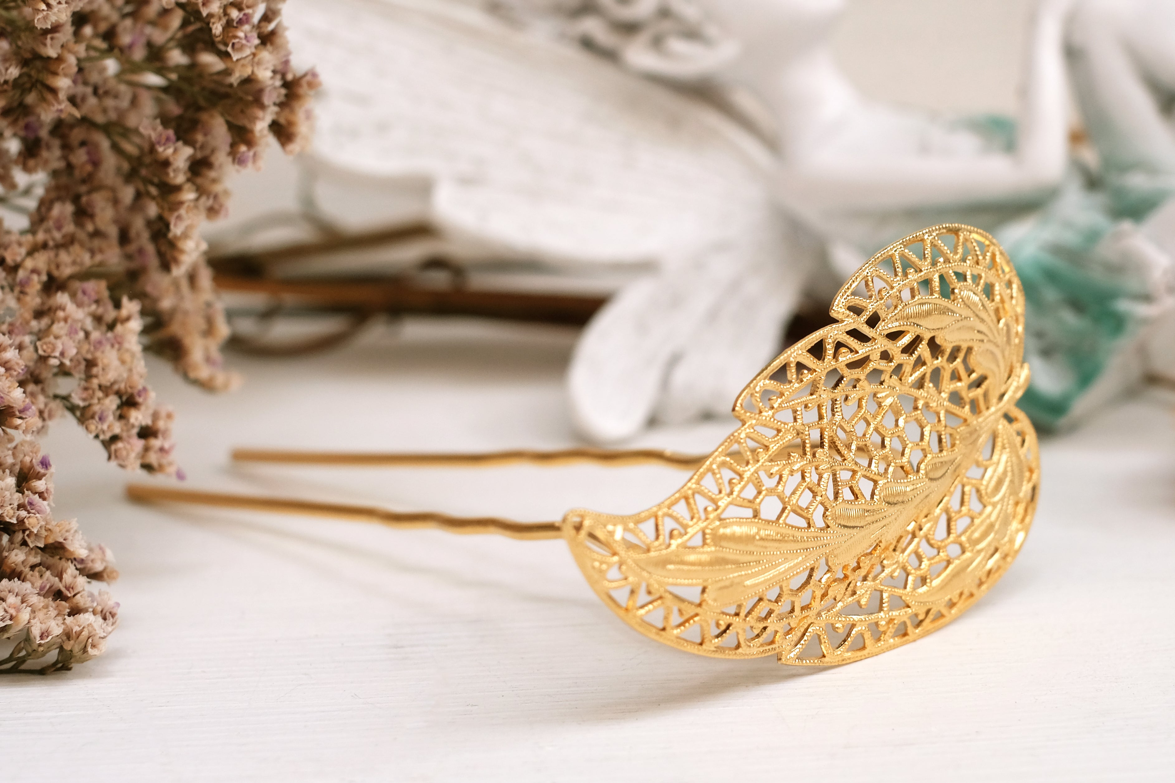 Filigree Leaf | Prongs