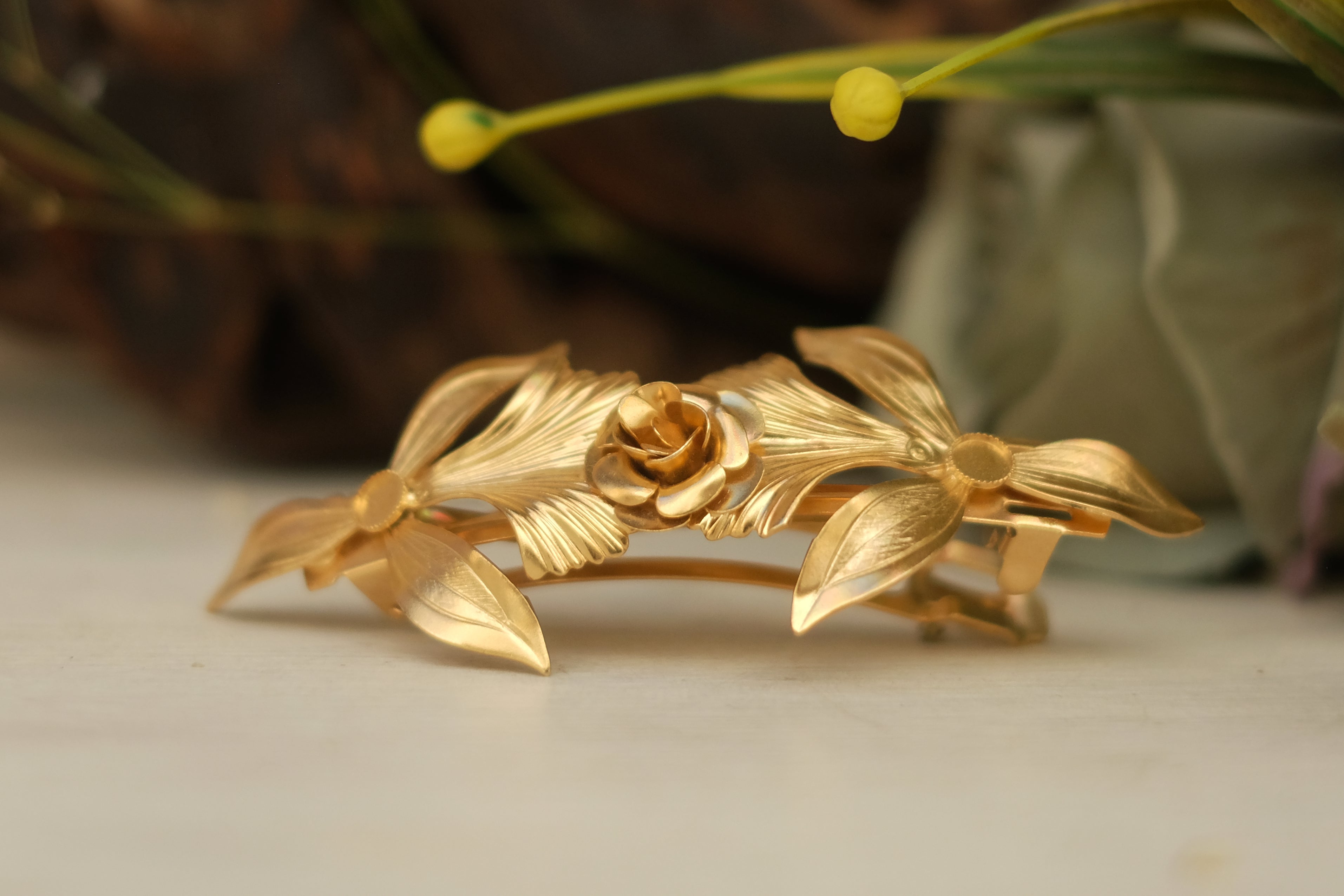 Rose Elegance | Large Barrette