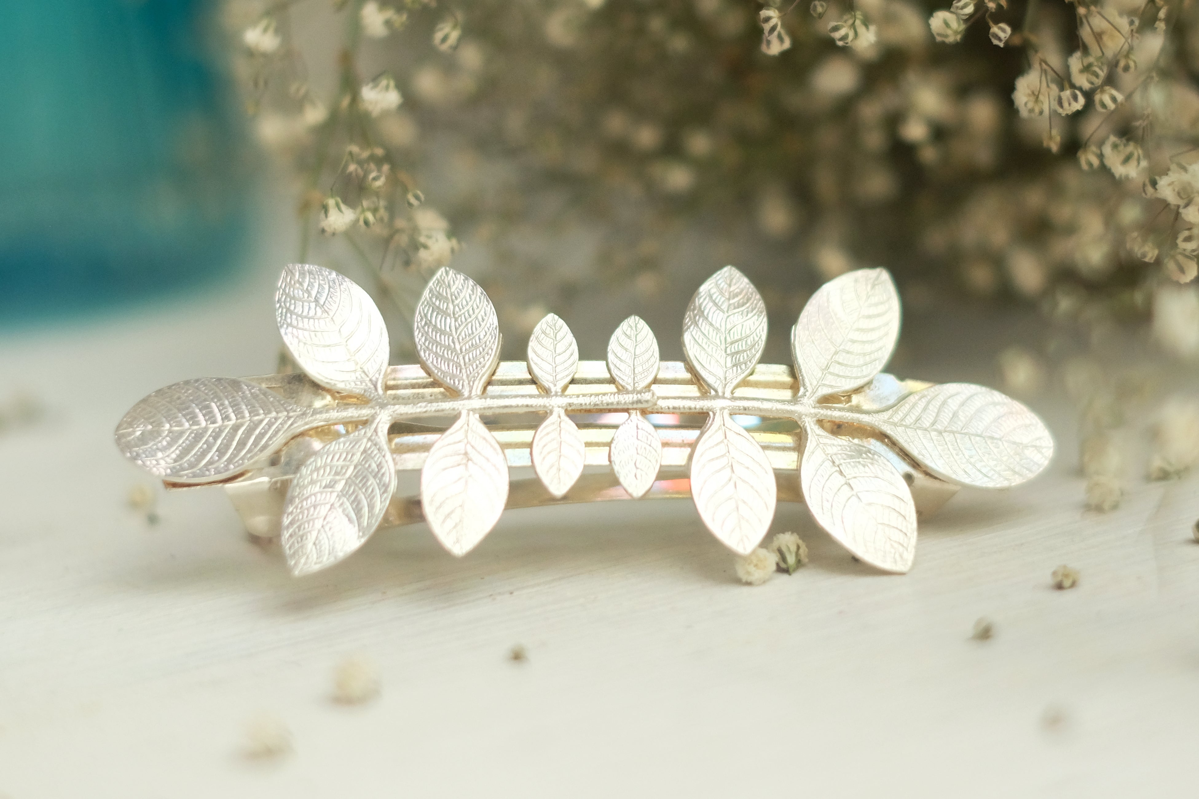 Oak Leaf Variation | Large Barrette