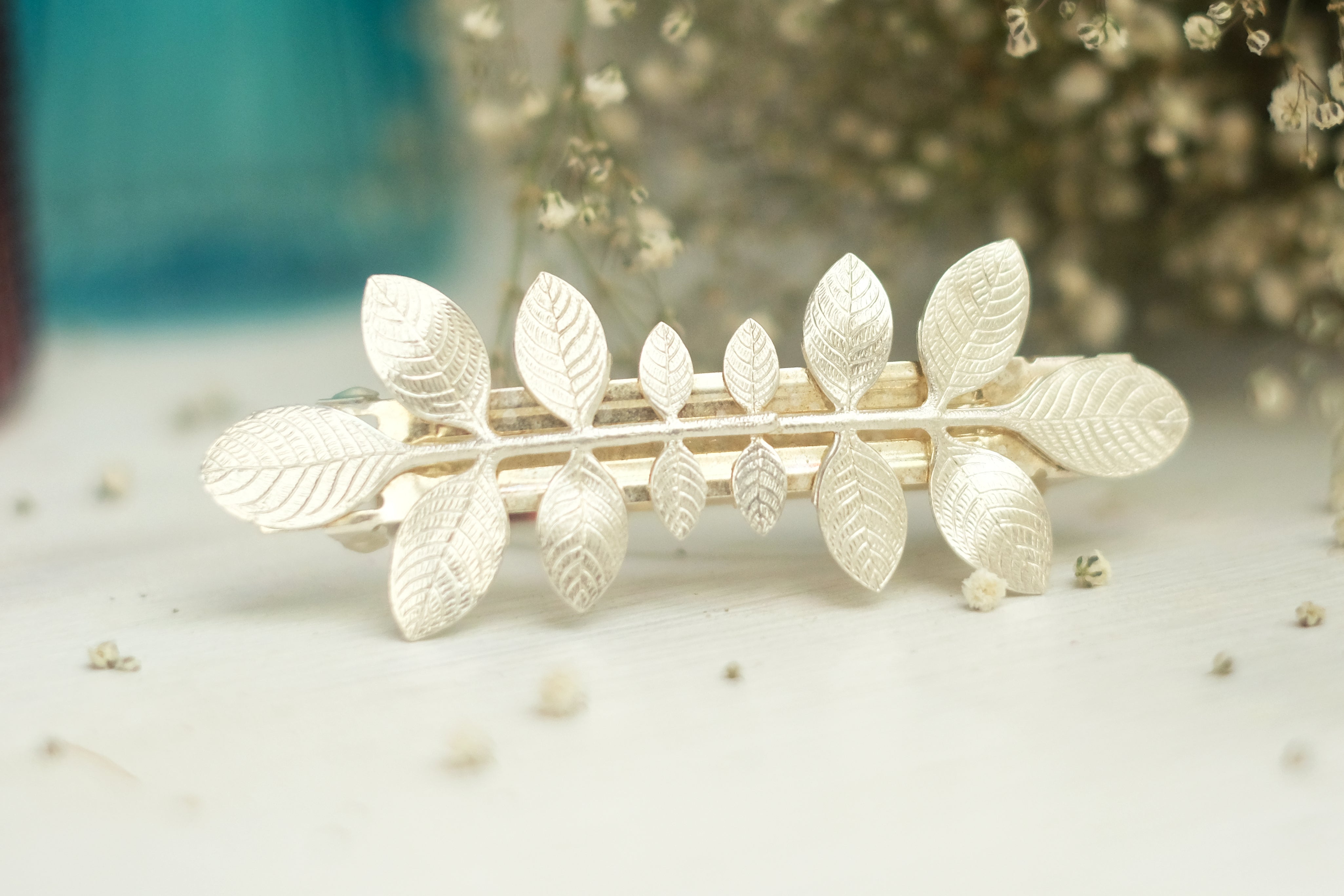 Oak Leaf Variation | Large Barrette