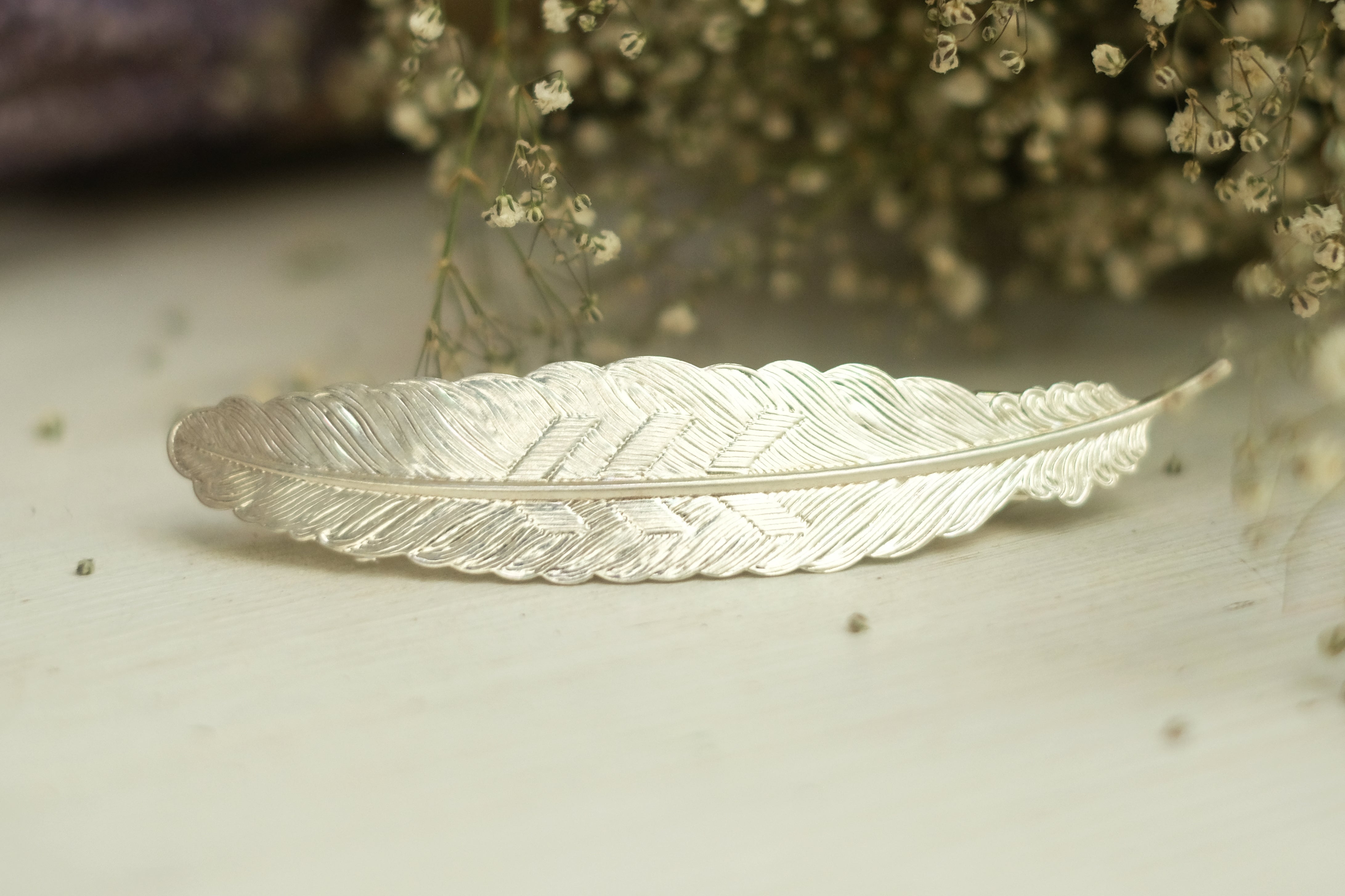 Feather Secret | Large Barrette