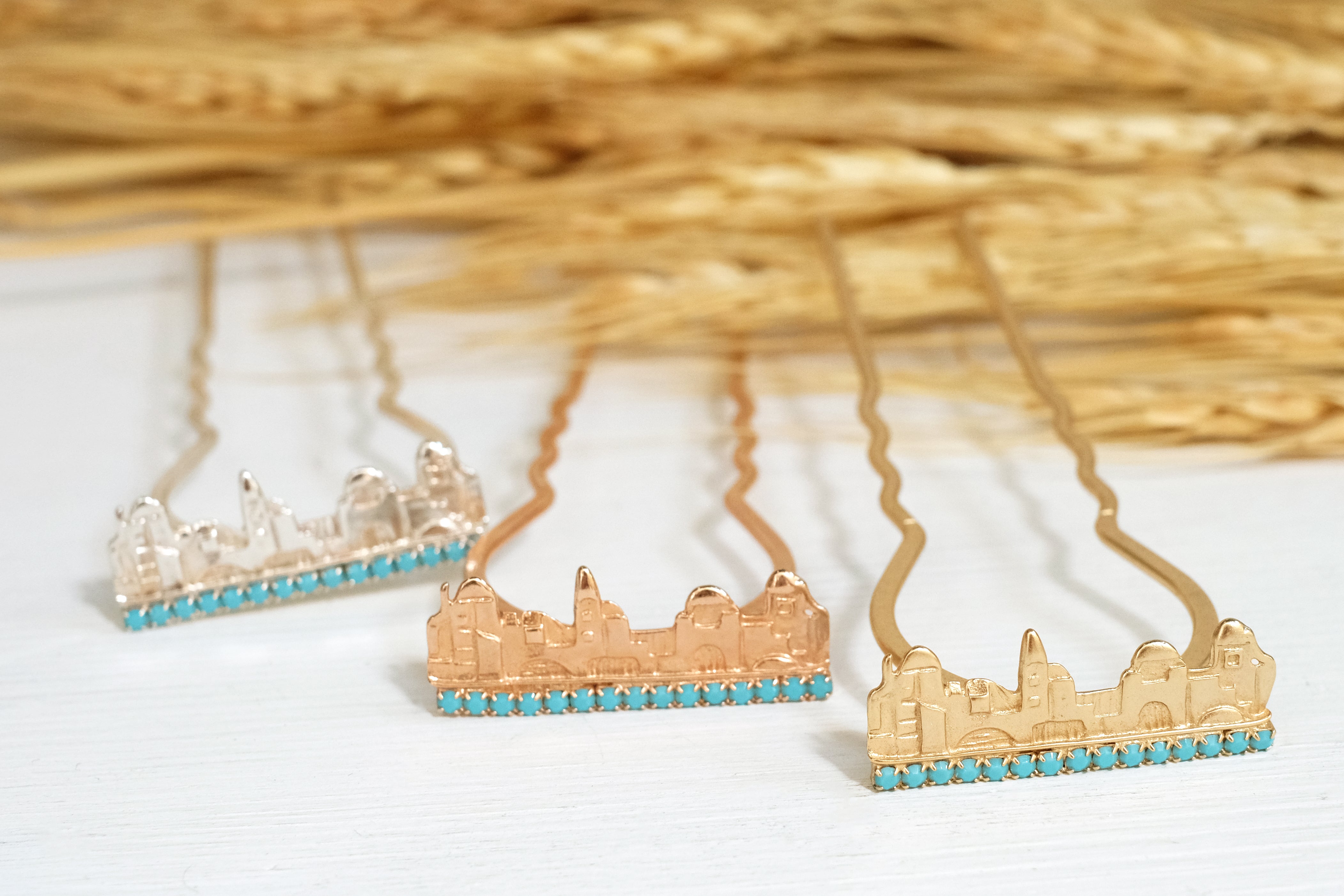 Jerusalem City Scape Inlaid | Prongs