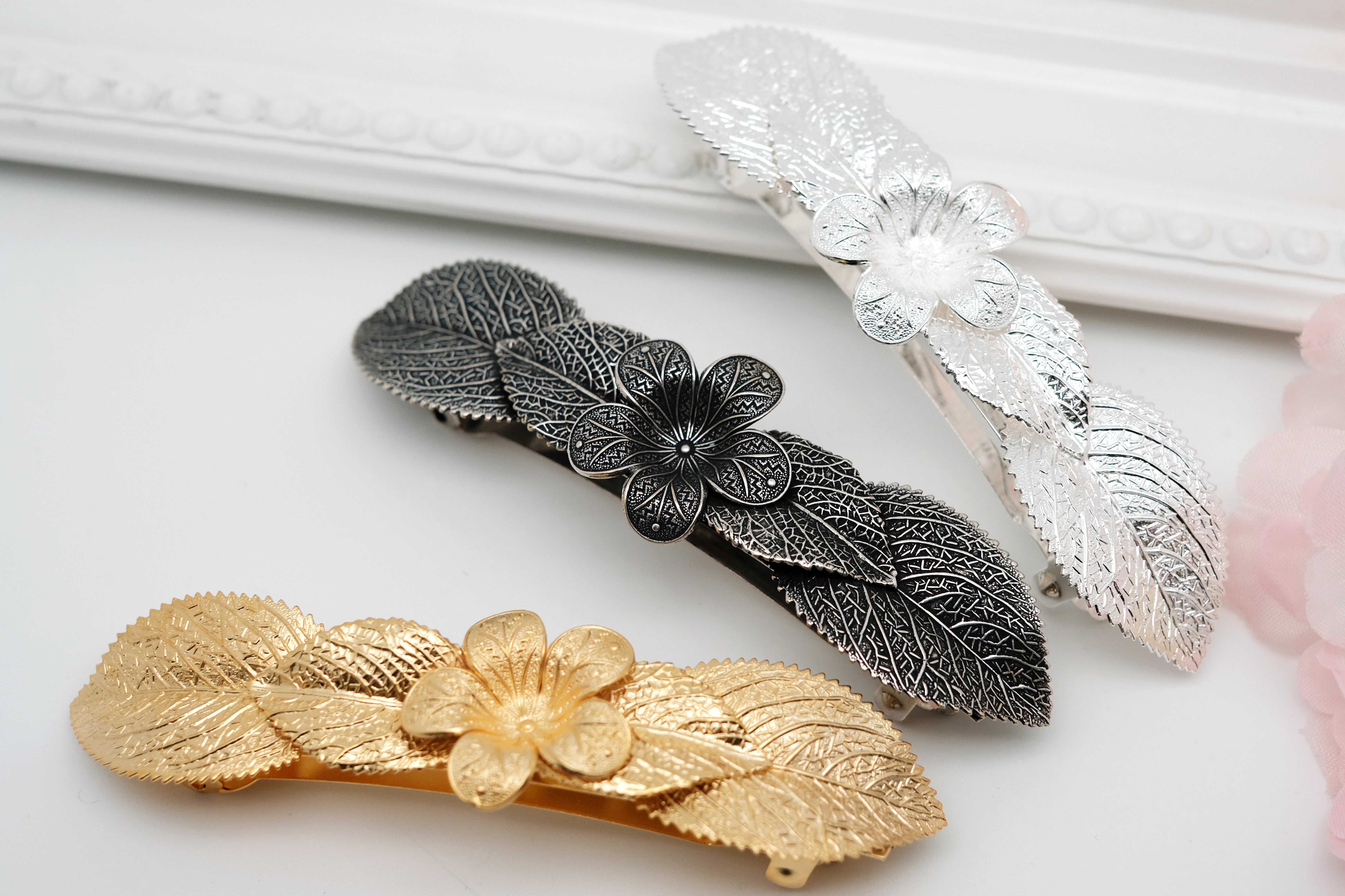 Roses Leaf | Large Barrette