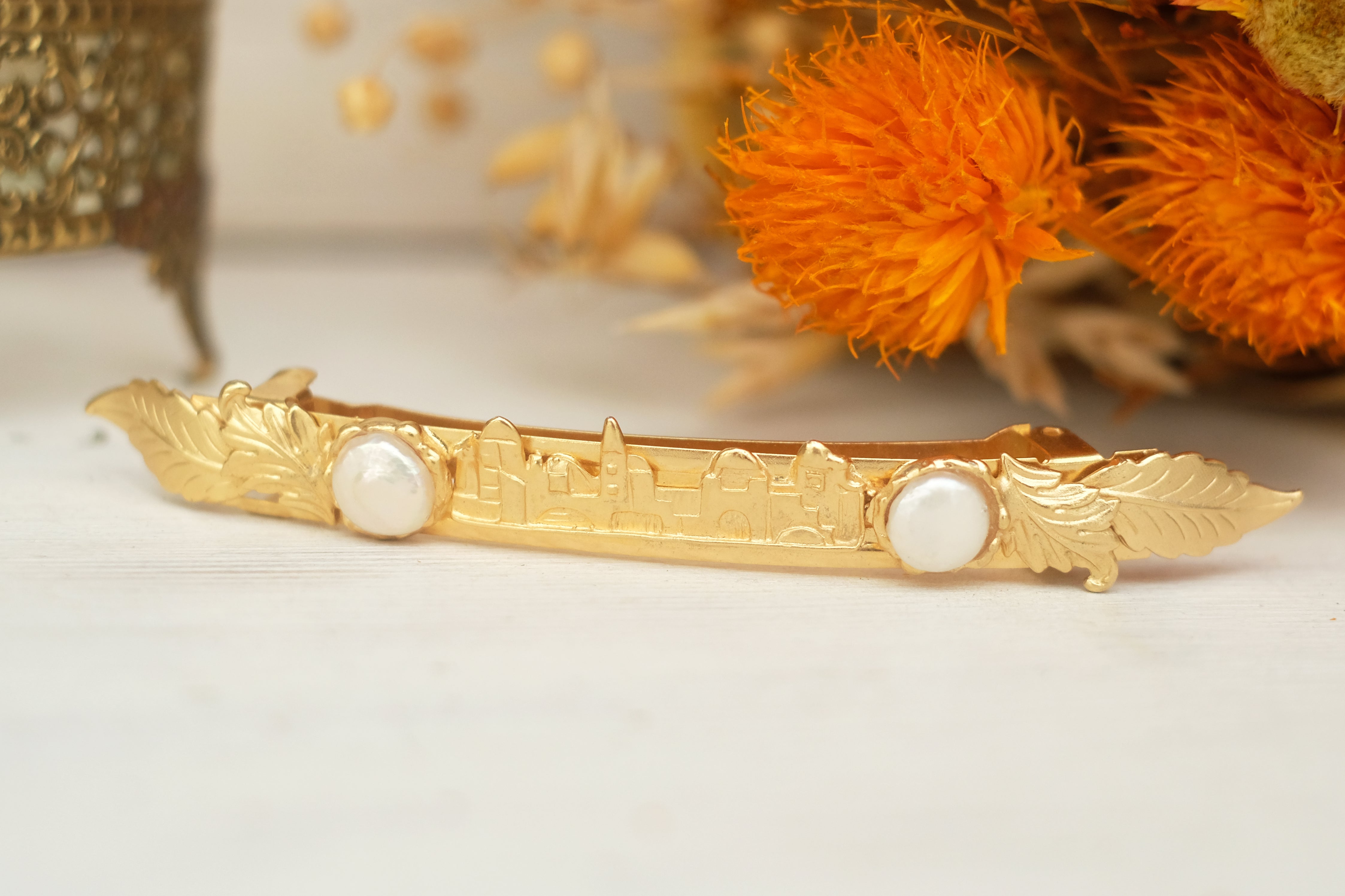 Jerusalem’s Pearl | Large Barrette