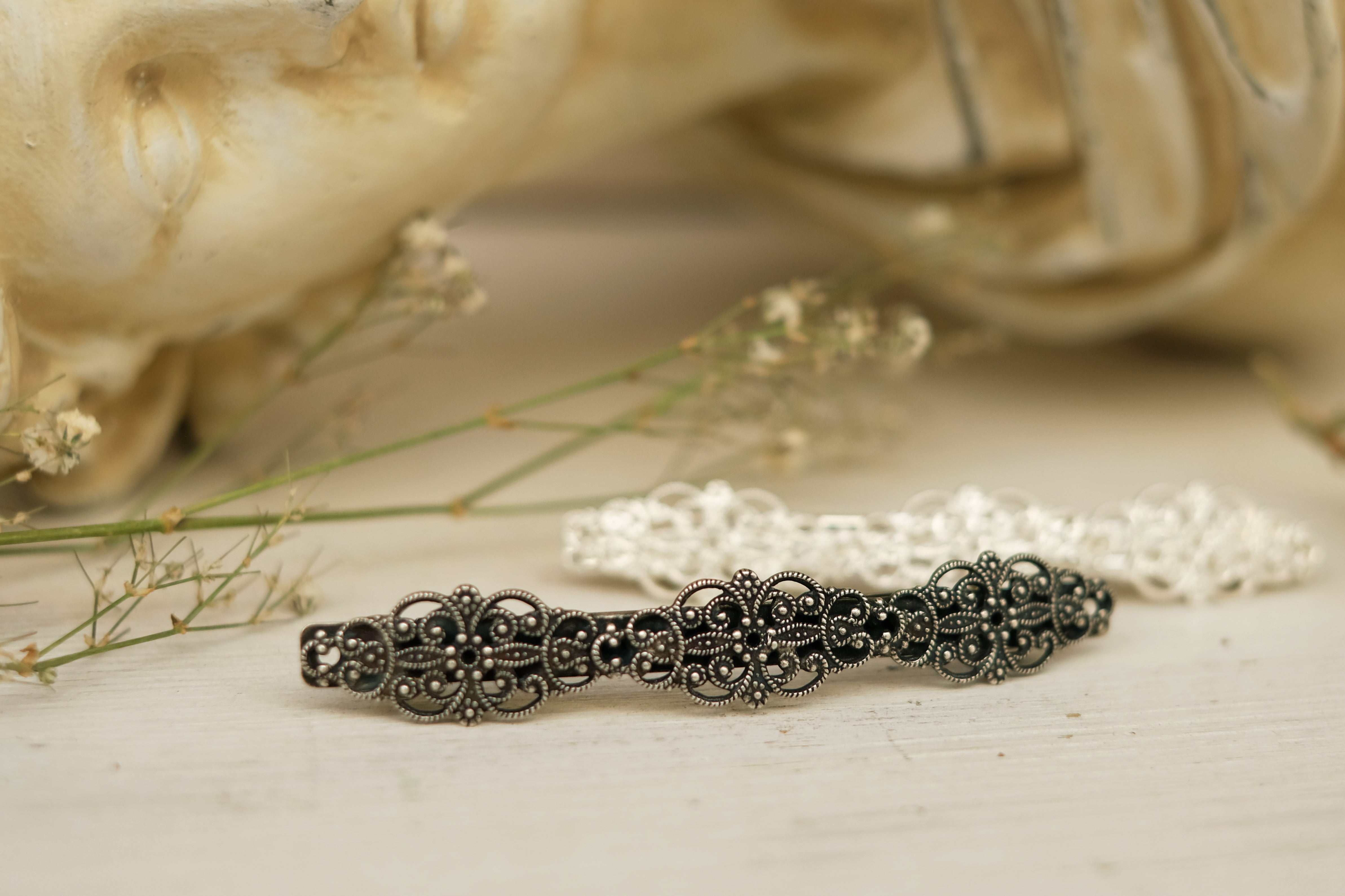 Trio Lace Mini | Thin Barrette