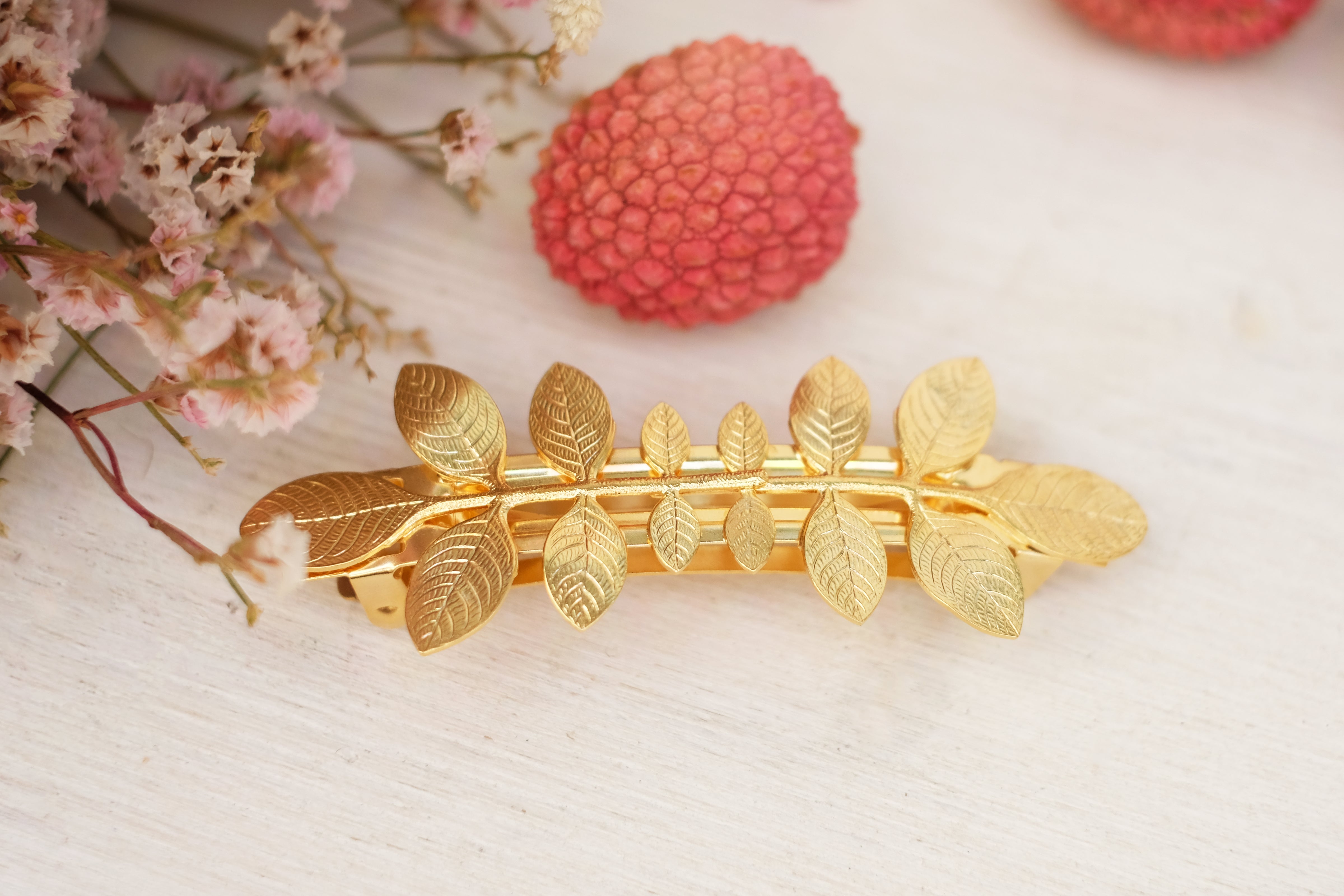 Oak Leaf Variation | Large Barrette