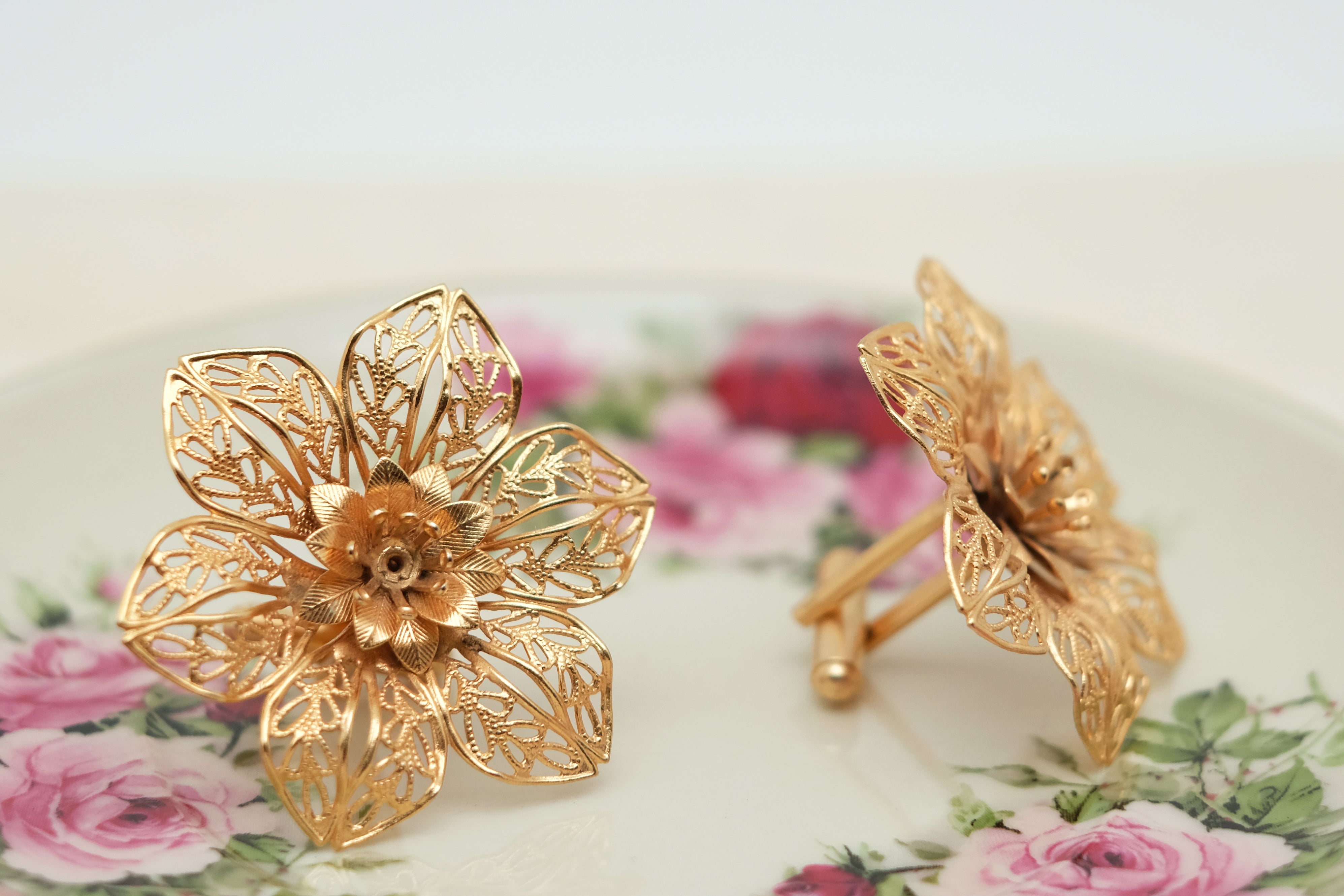 Filigree Flower | Cufflink