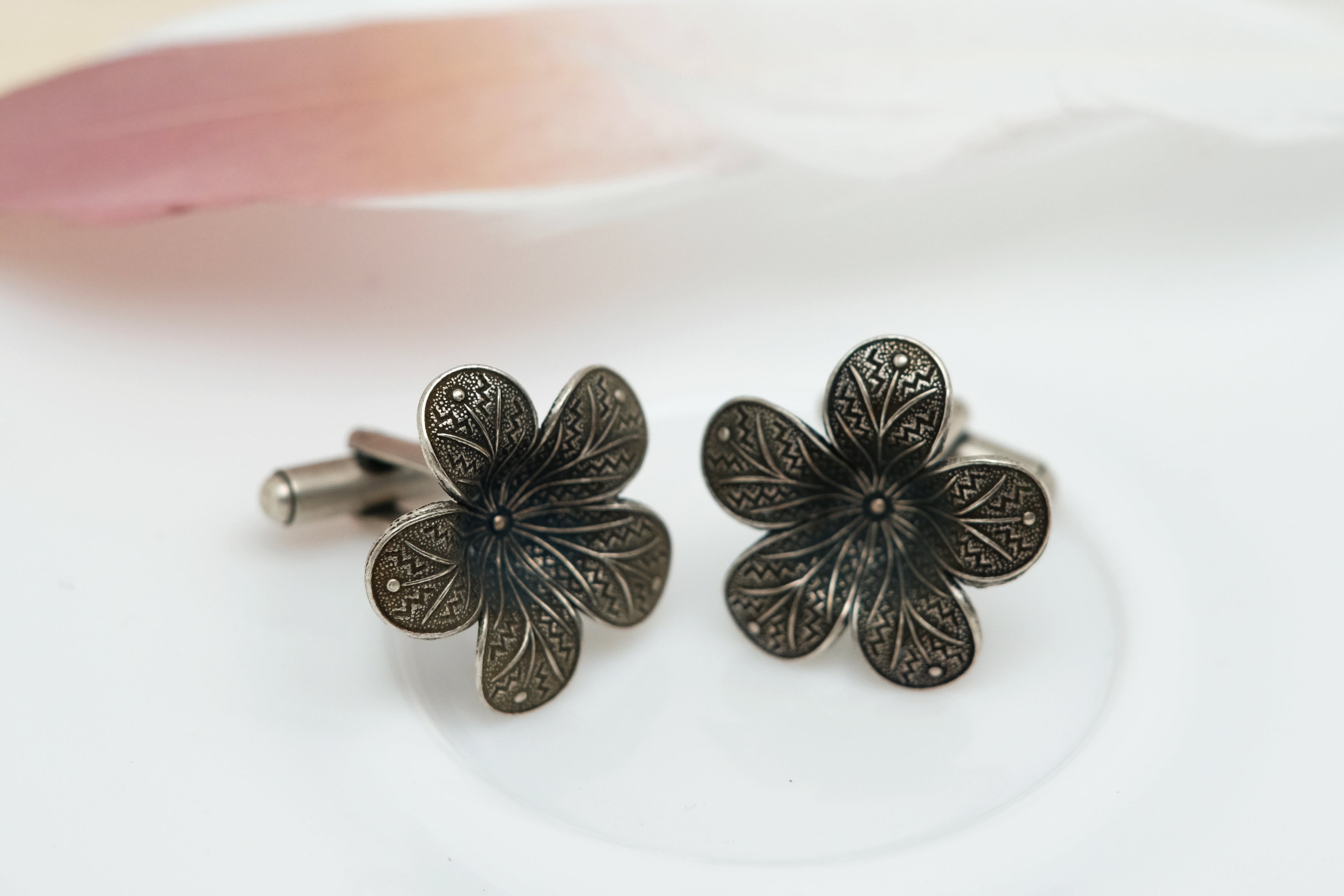 Ornamental Small Flower | Cufflinks