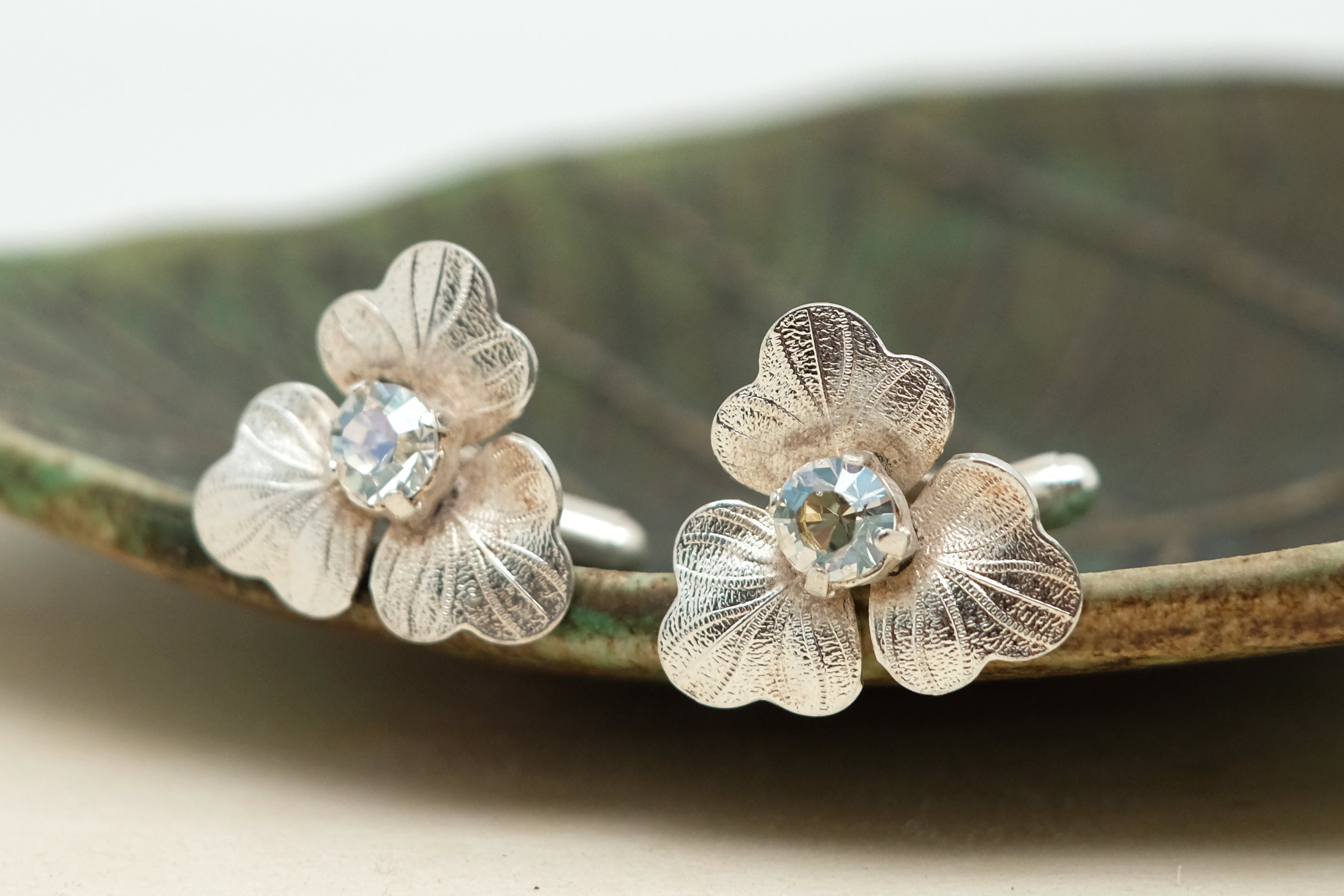 Clover and Crystal | Cufflinks