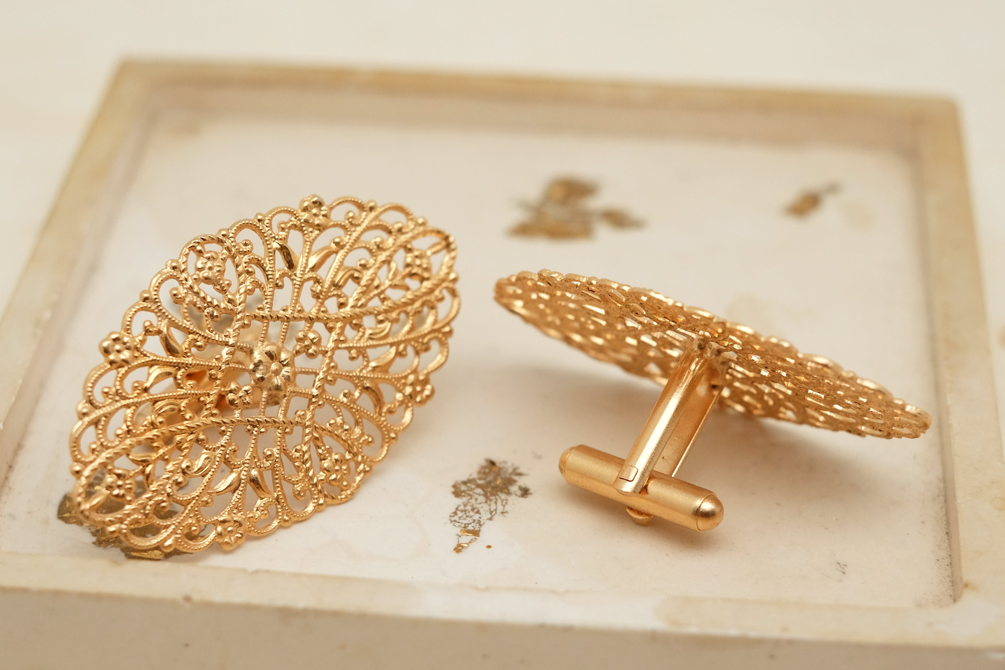 Oval Lace | Cufflinks