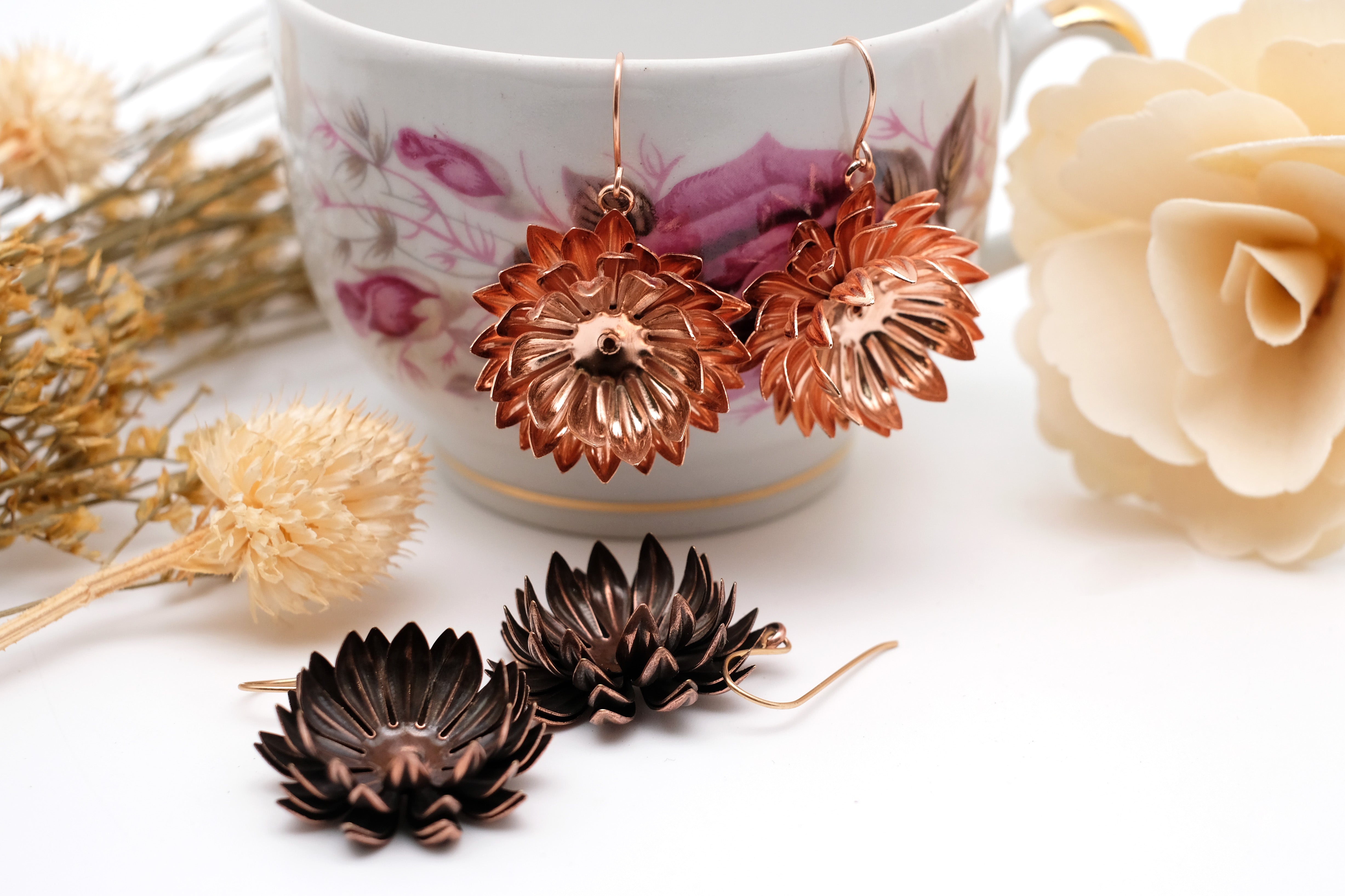 Artichoke – spiky flower | Dangling Earring